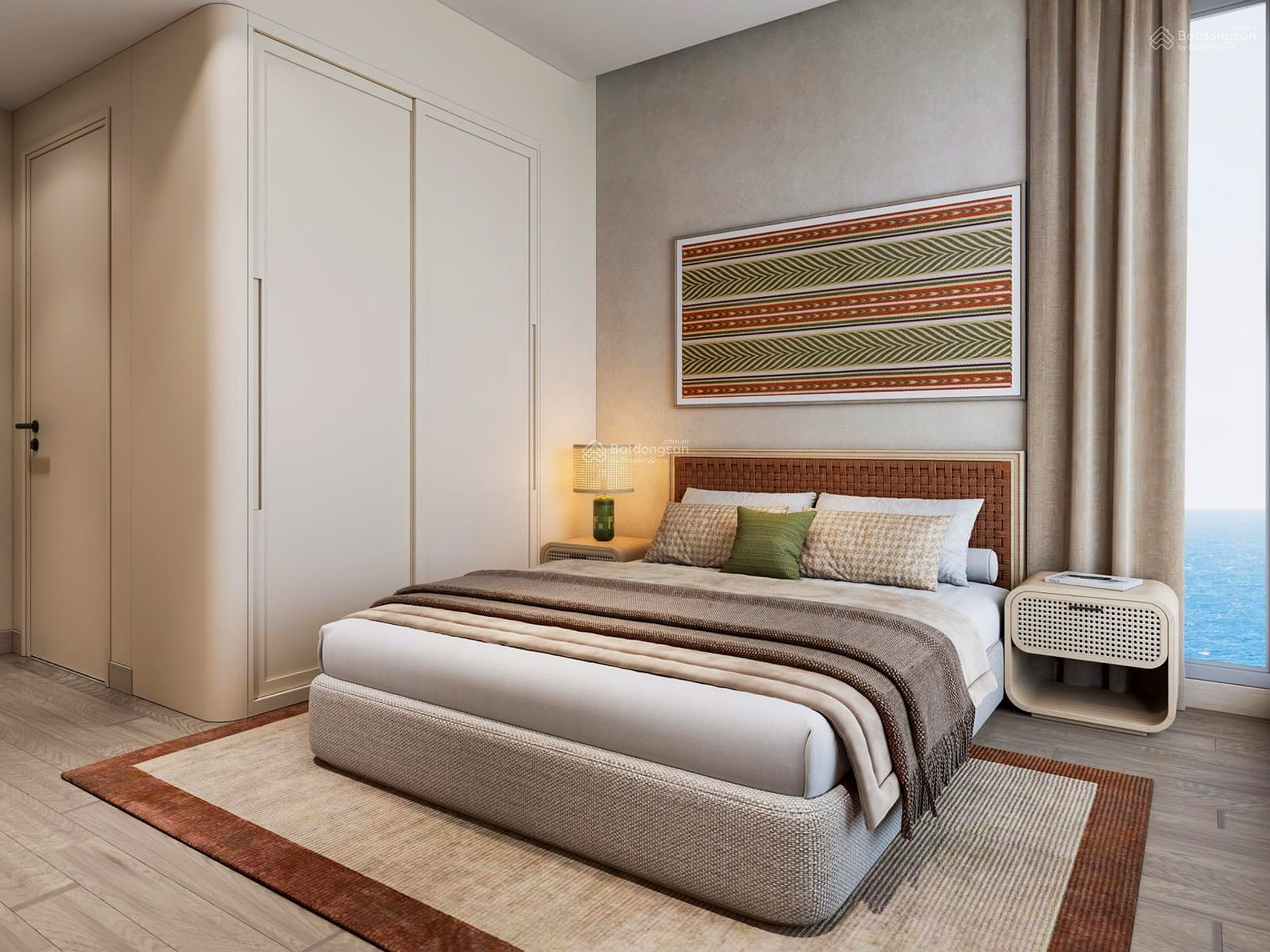 [Discount 1.1 billion] Corner apartment (0212B34) 2 bedrooms The Onsen 2 Building - Charmora City - River View
