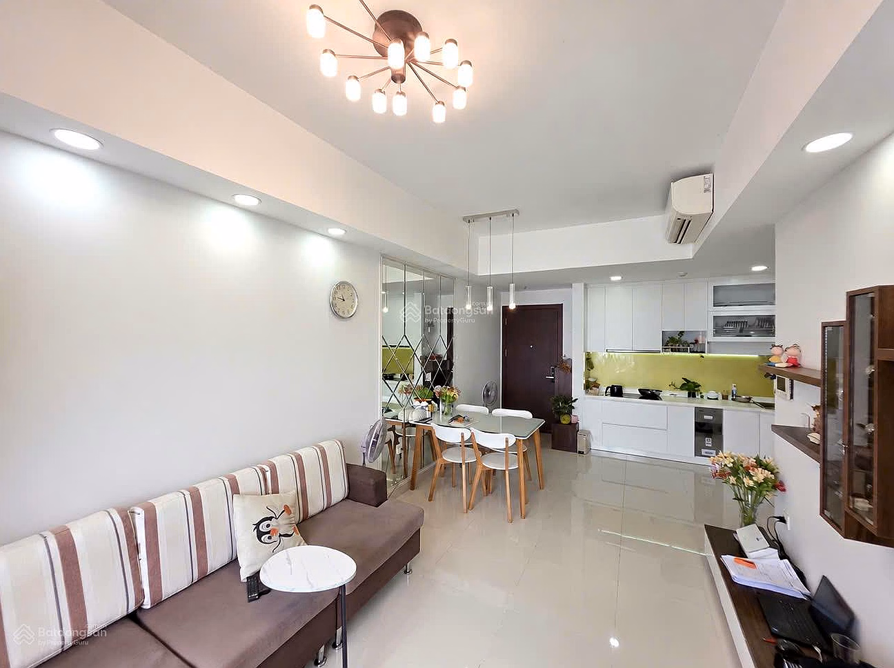 Beautiful house for rent exactly like the real picture, 74m2, 2 bedrooms with car rental at CC Botanica Premier, price 18 million***