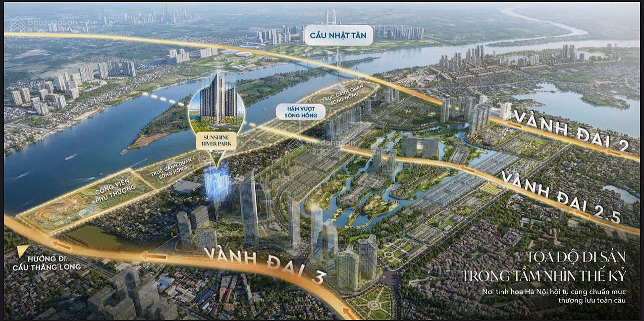 Open for sale phase 1 of super luxury apartments Sunshine River Park - opposite Phu Thuong park