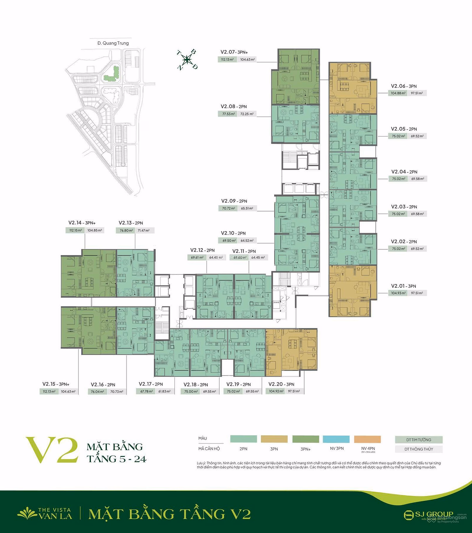 Receive booking for building V2 of Vista Van La - Quang Trung project, initial capital only 15% (850 million)
