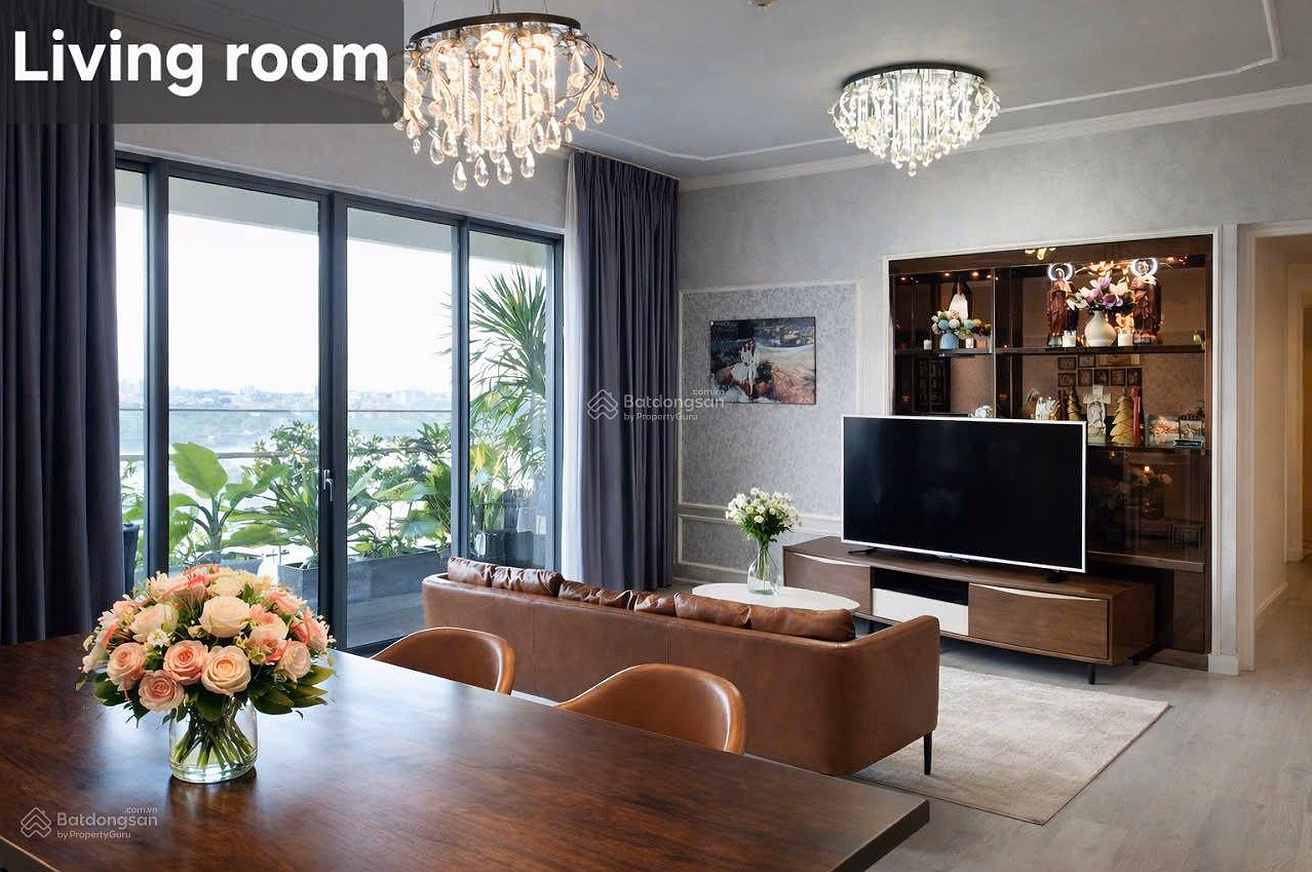 Gateway Thao Dien apartment for rent, 4 bedrooms, large area 143m2, river view, full luxury furniture