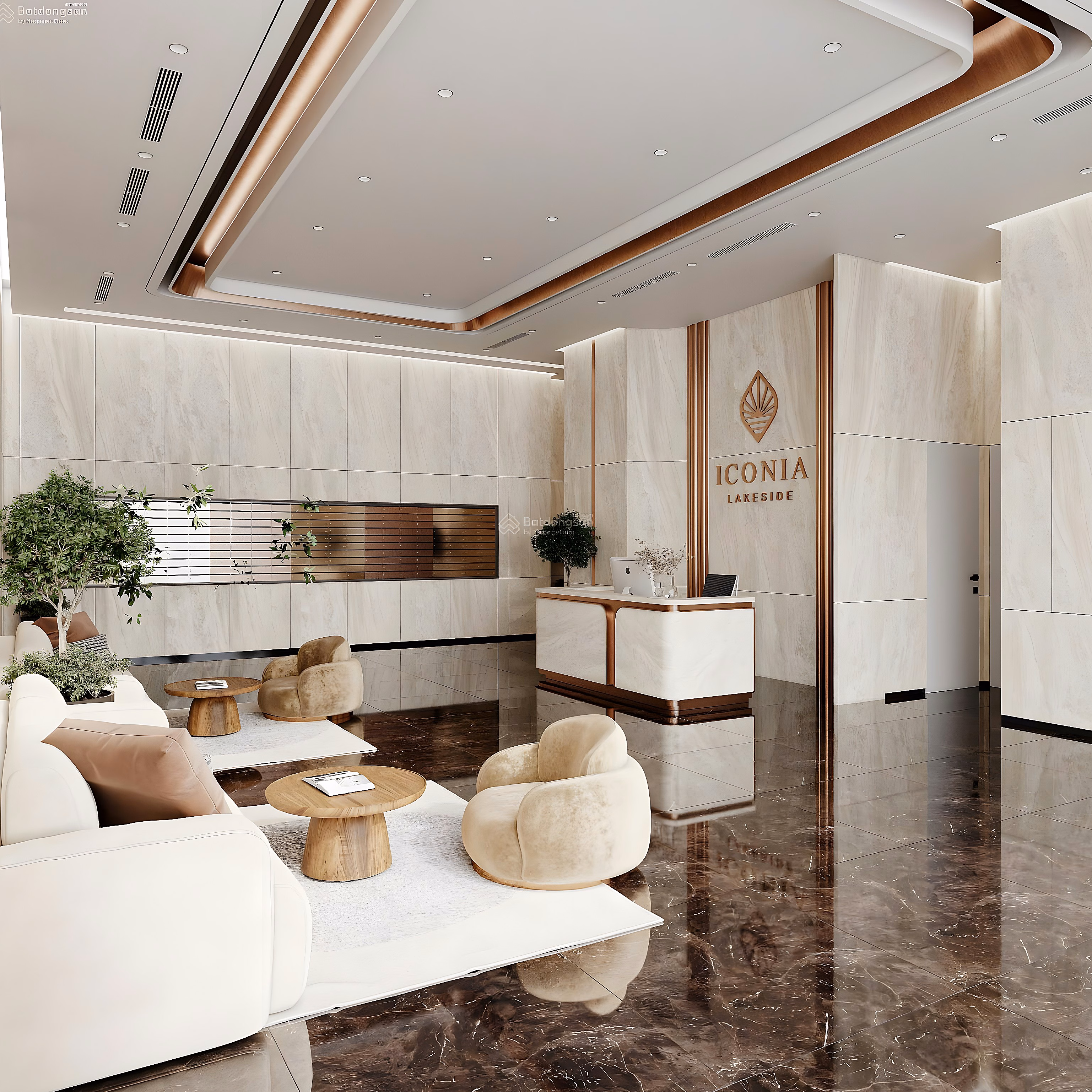 4-bedroom apartment on the middle floor facing SE at Iconia Lakeside, 130m2, super rare