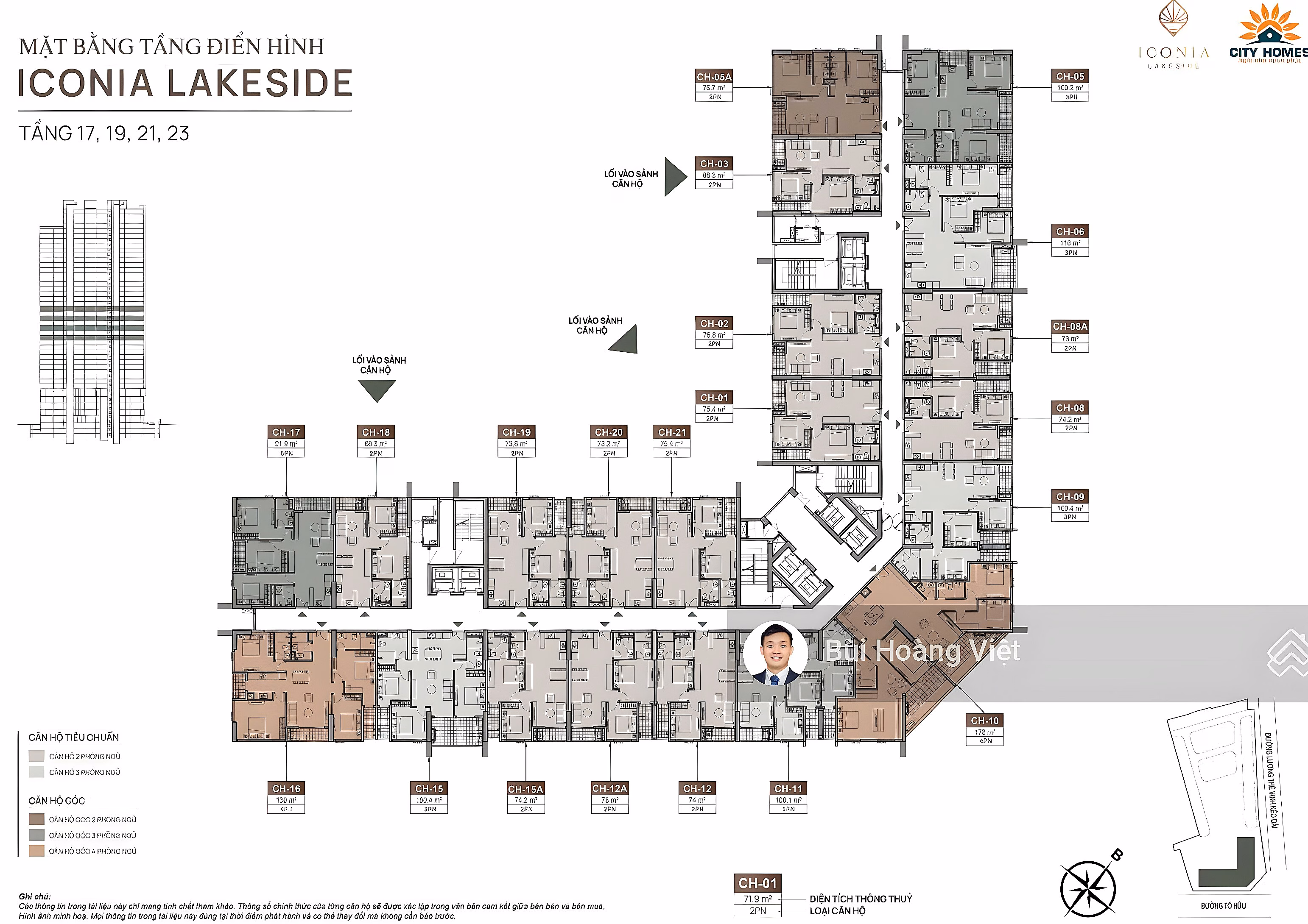 Mipec To Huu, floors 19 and 21, super nice 3 and 4 bedroom apartments with lake view, discount 22% in June. Contact 0946 455 ***