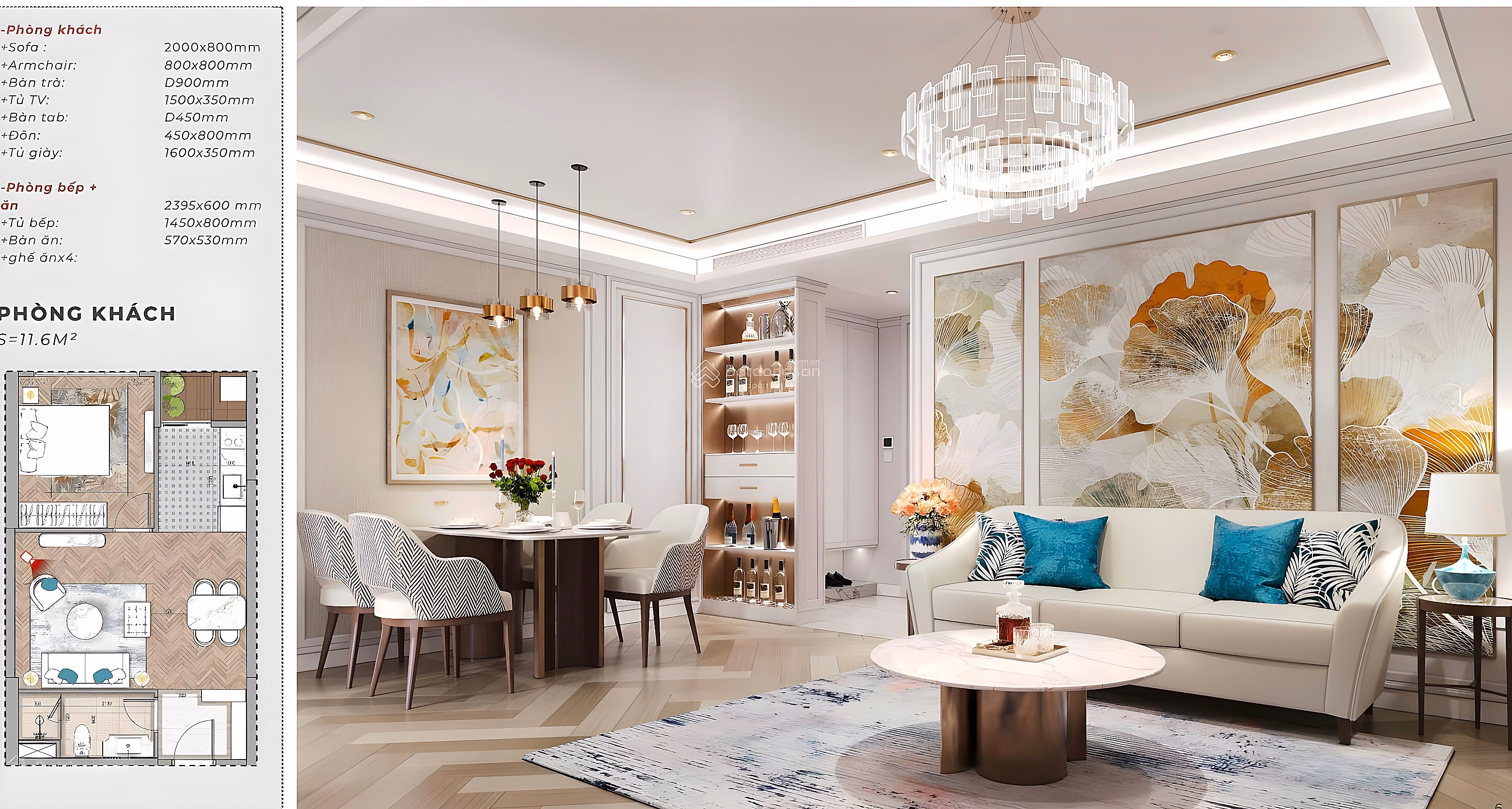 Only 1-bedroom apartment with original price from 3.69 billion VND, Han River + Sea view, long-term ownership, VIP furniture gift