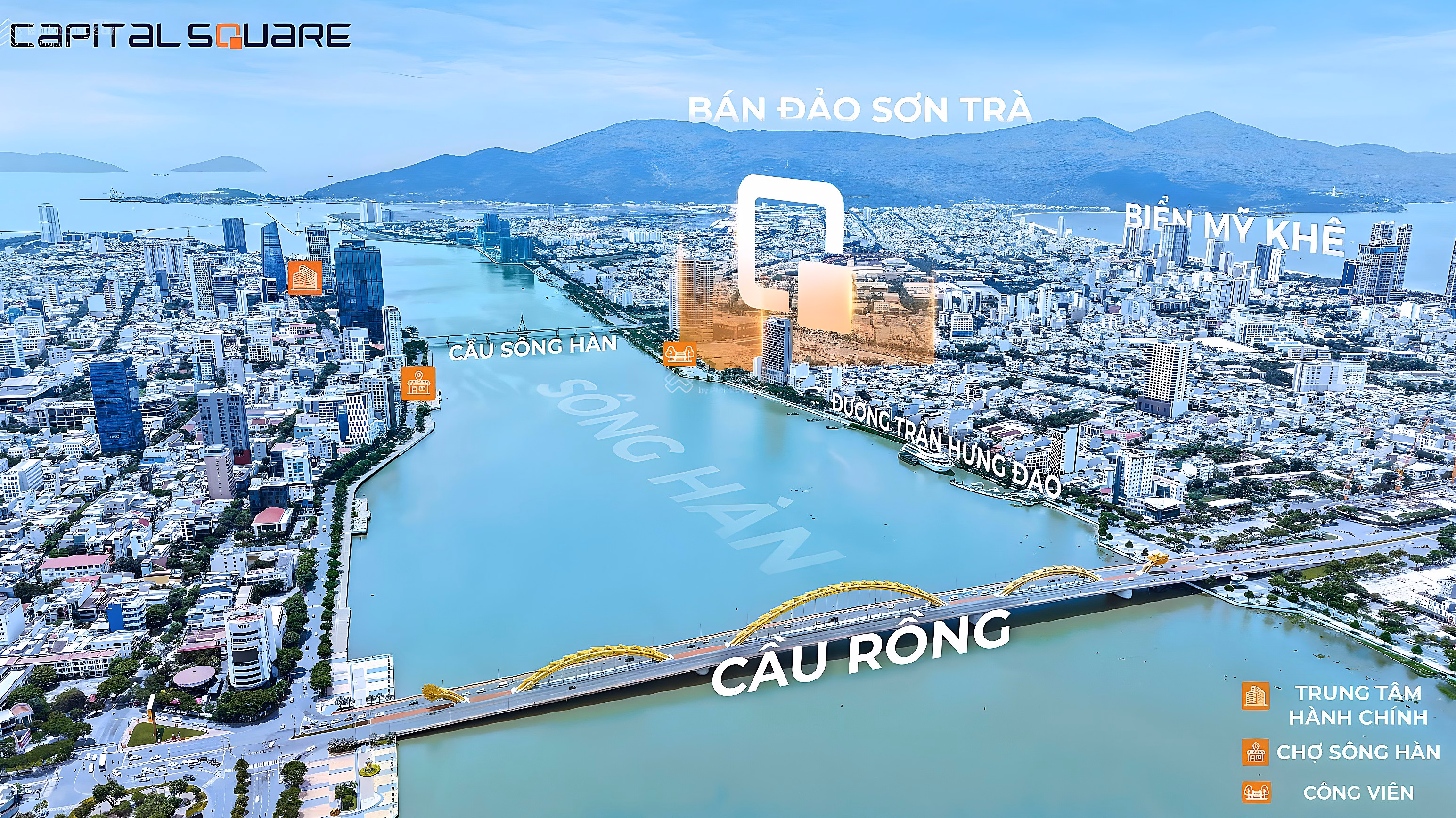 Only 1-bedroom apartment with original price from 3.69 billion VND, Han River + Sea view, long-term ownership, VIP furniture gift