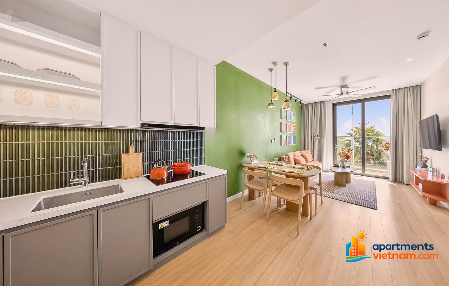 Own 1 bedroom apartment + O203A16, Onsen 2 building - Charmora city Nha Trang for only 2.84 billion