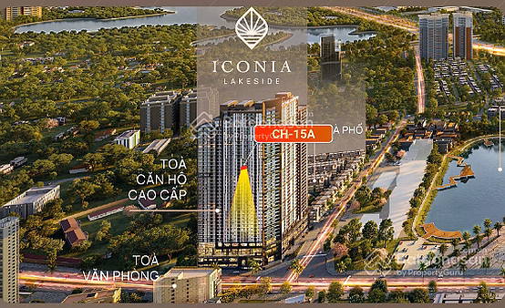 Selling 2-bedroom apartment, 0812A Iconia Lakeside, excellent price 8.3 billion, View To Huu street