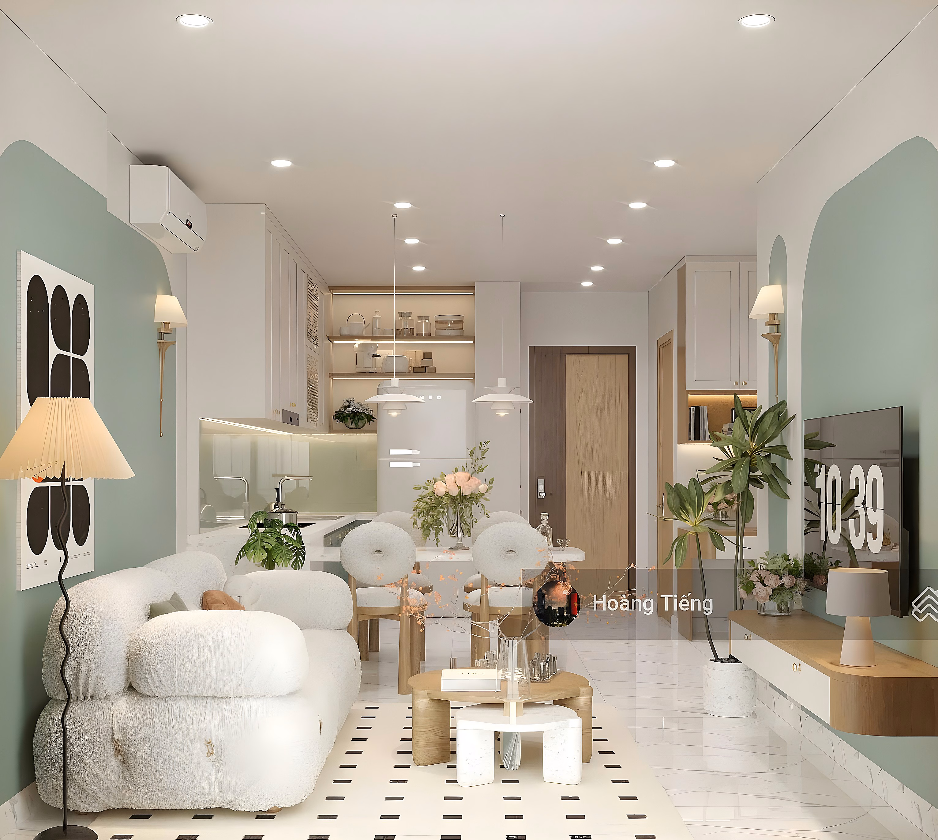 Lucky Palace Apartment for rent, District 6, Area: 86m2, 2 bedrooms, 2 bathrooms, Price: 12.5 million/month*** Beautiful house
