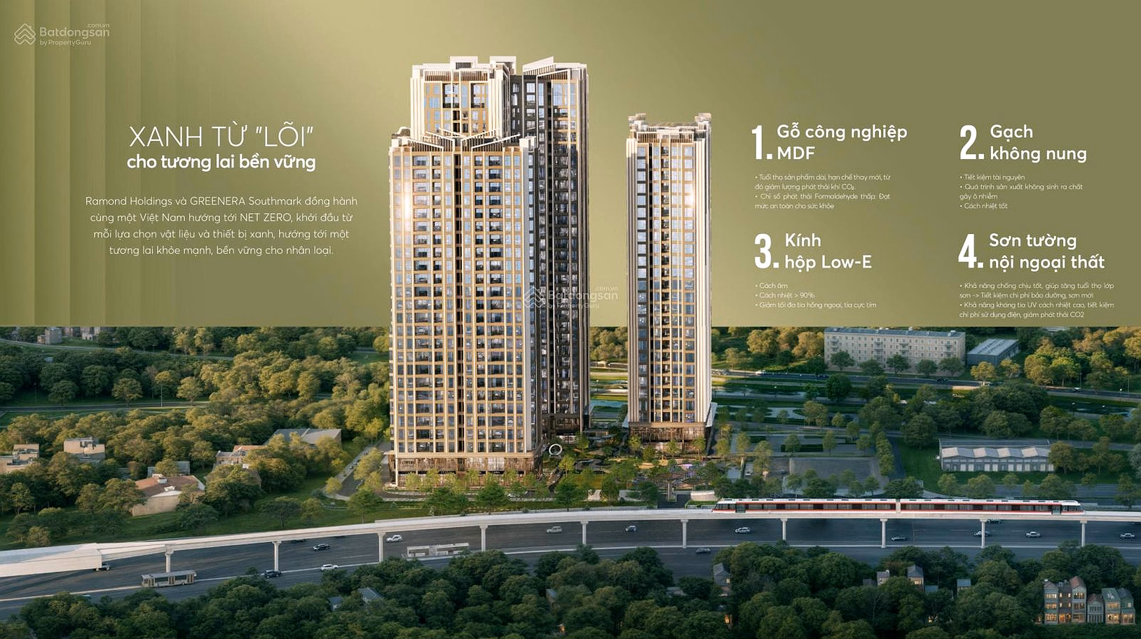 Greenera Southmark is the remaining shelter in the heart of Hanoi