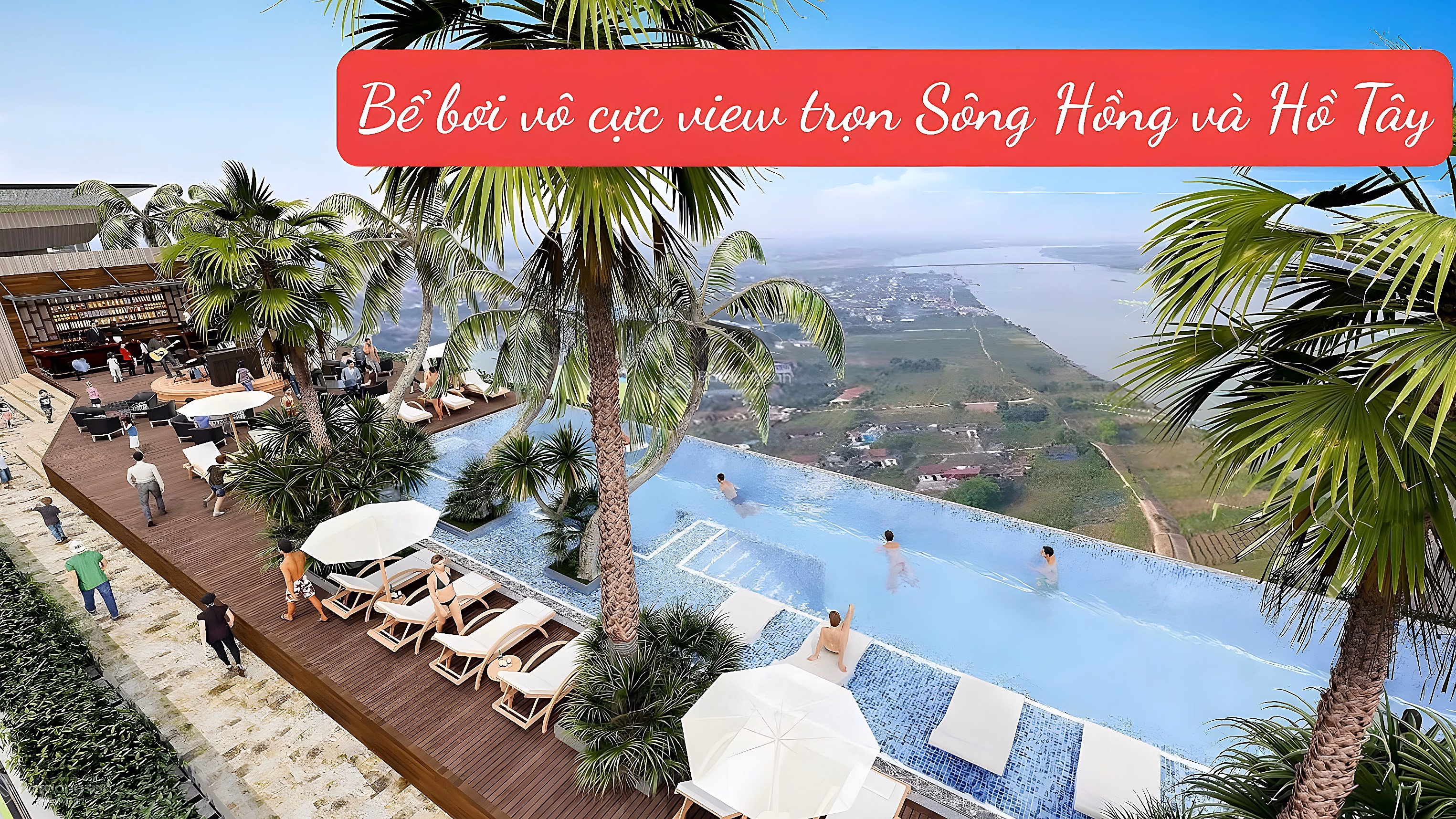 The highest quality NG Sky Villa with garden and private swimming pool, Noble Tay Ho, is operated 5* by WorldHotels