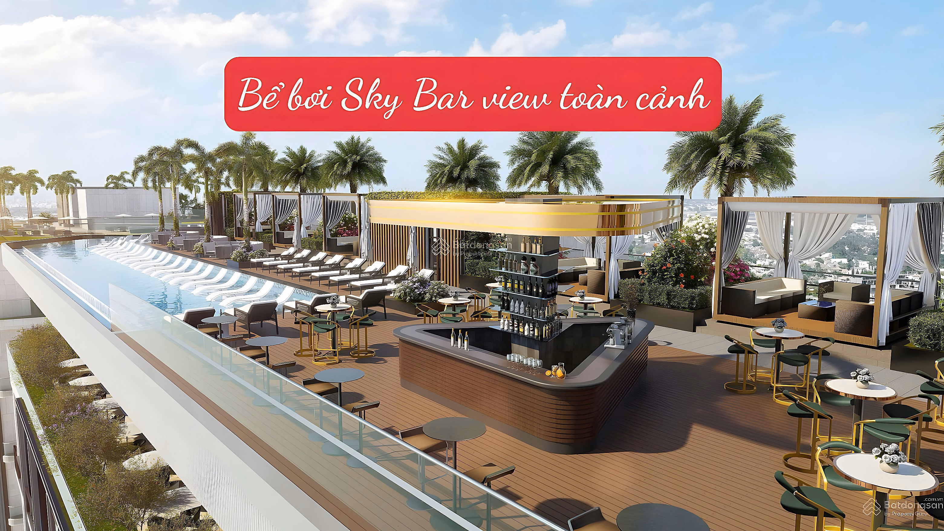 The highest quality NG Sky Villa with garden and private swimming pool, Noble Tay Ho, is operated 5* by WorldHotels