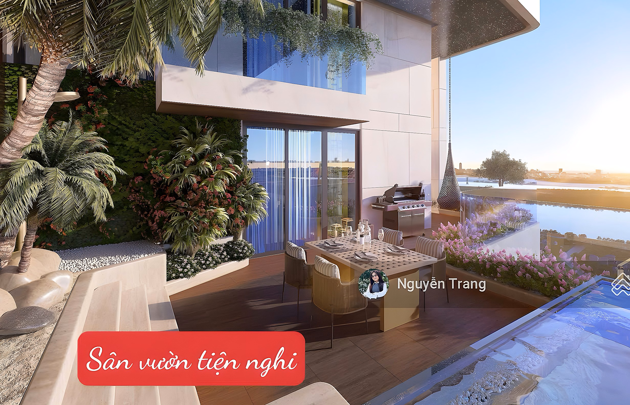 The highest quality NG Sky Villa with garden and private swimming pool, Noble Tay Ho, is operated 5* by WorldHotels