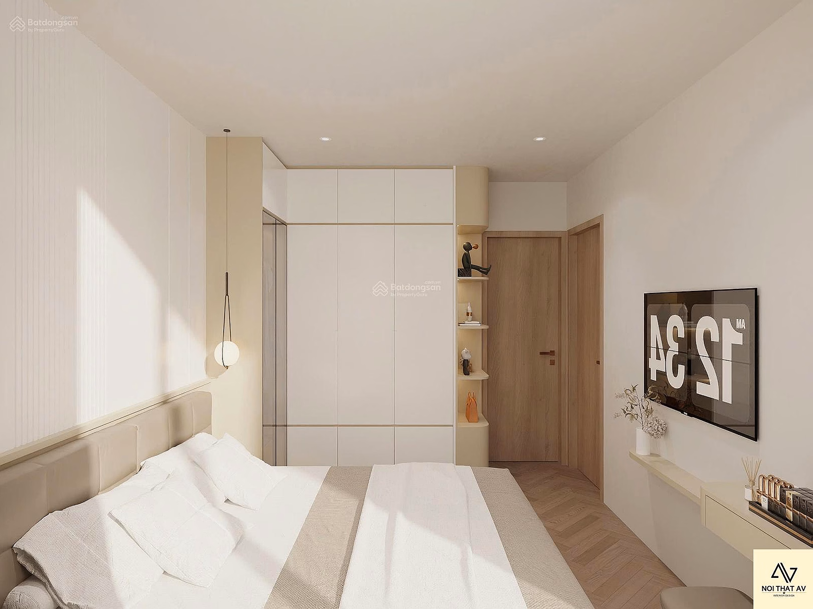 Selling a 2-bedroom apartment in Khai Son City Long Bien project, full of brand new furniture, priced at only 6.95 billion