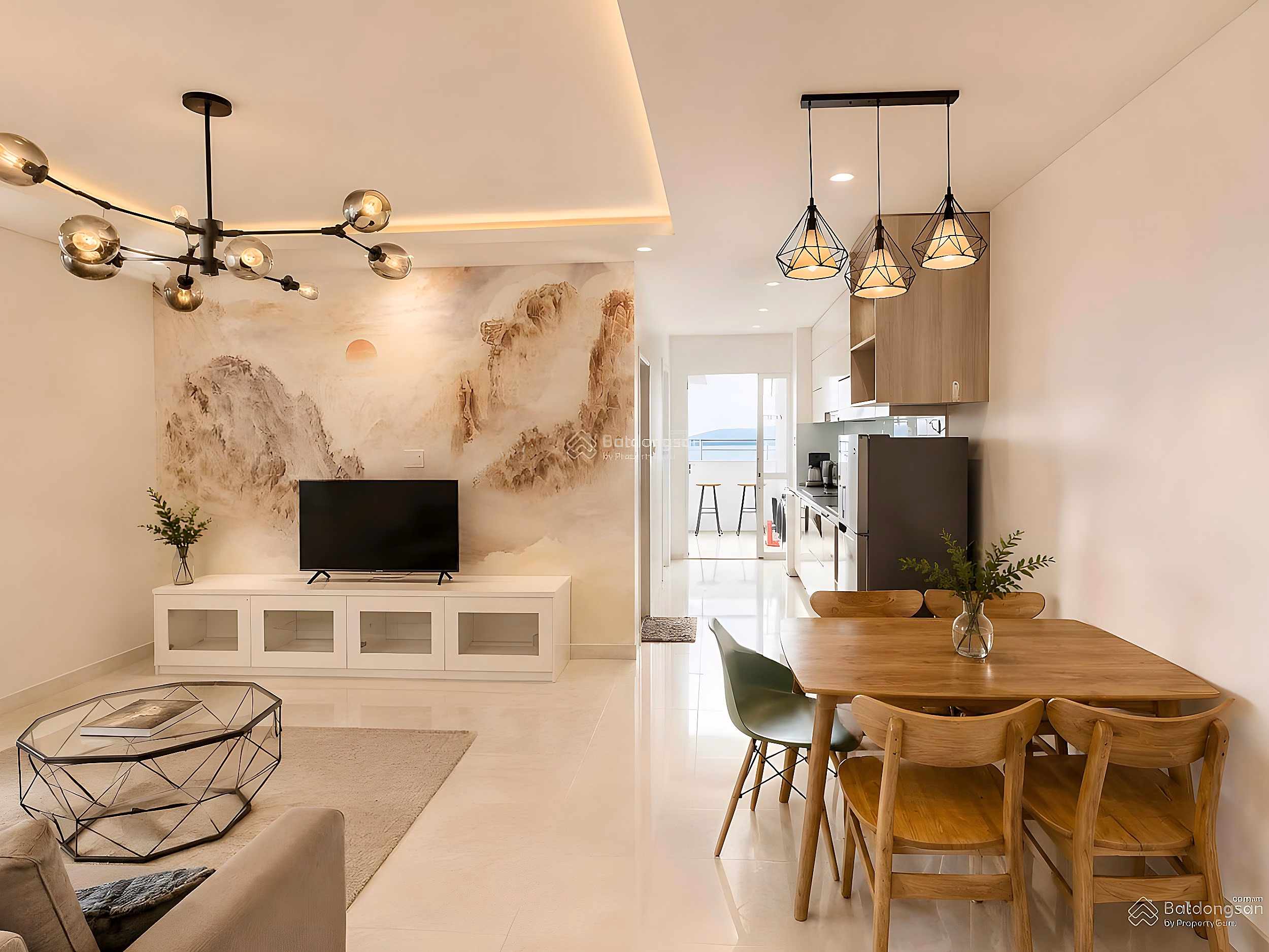 Apartment for rent with 2 bedrooms, 2 bathrooms, great price in Muong Thanh Khanh Hoa, Nha Trang, Khanh Hoa, 60m2