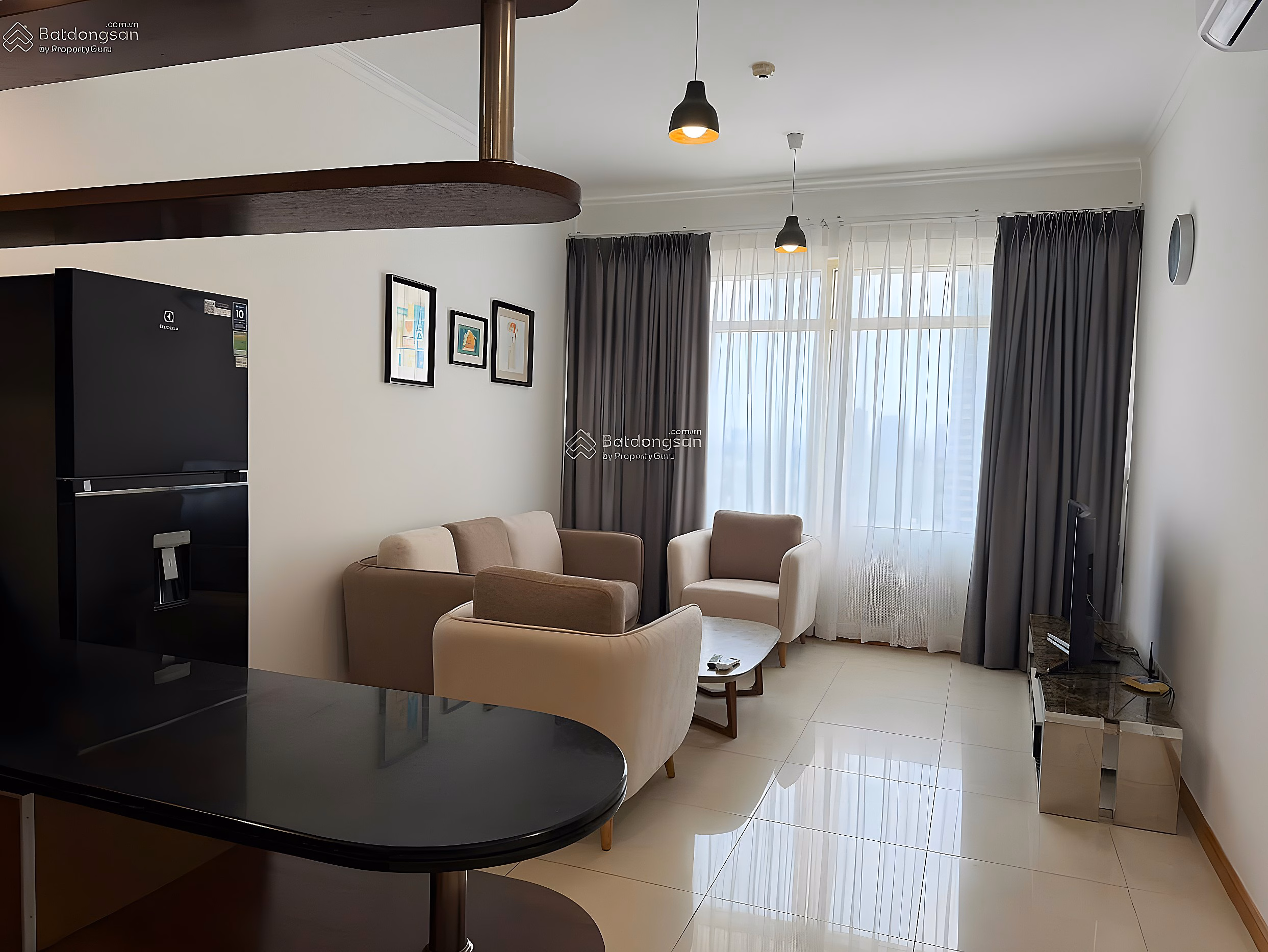Saigon Pearl apartment for rent, 18.5 million, 89m2, 2 bedrooms, 2 bathrooms, view of district 1, most beautiful in the area