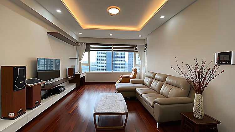 Saigon Pearl apartment for rent, 28 million VND, 135 m2, 3 bedrooms, 2 bathrooms