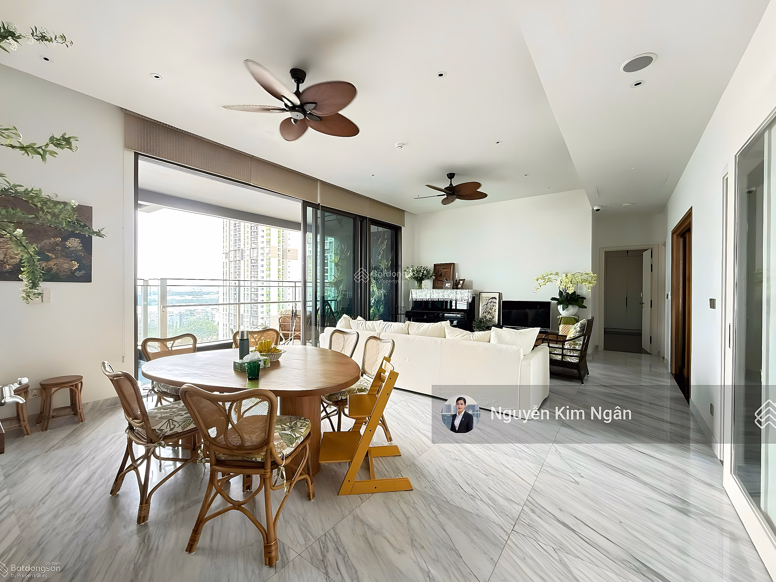 DEFINE apartment for rent 4 bedrooms + 1 bedroom mad - 6 bathrooms - 325m2, 158 million/month