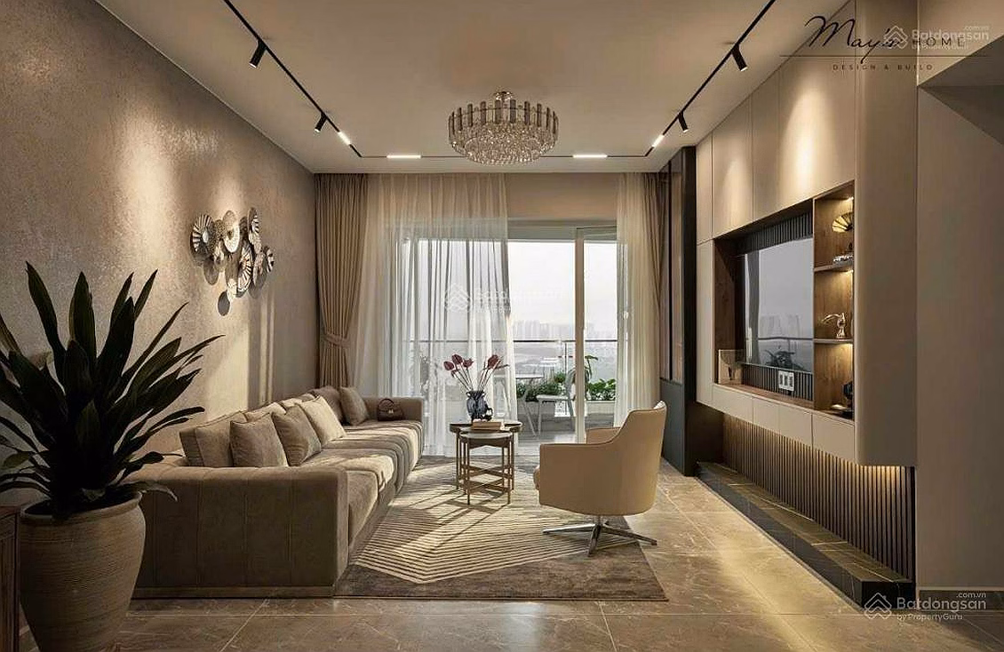 Park view apartment for rent, Phu My Hung, high floor, villa view 106m2, 20 million/month***