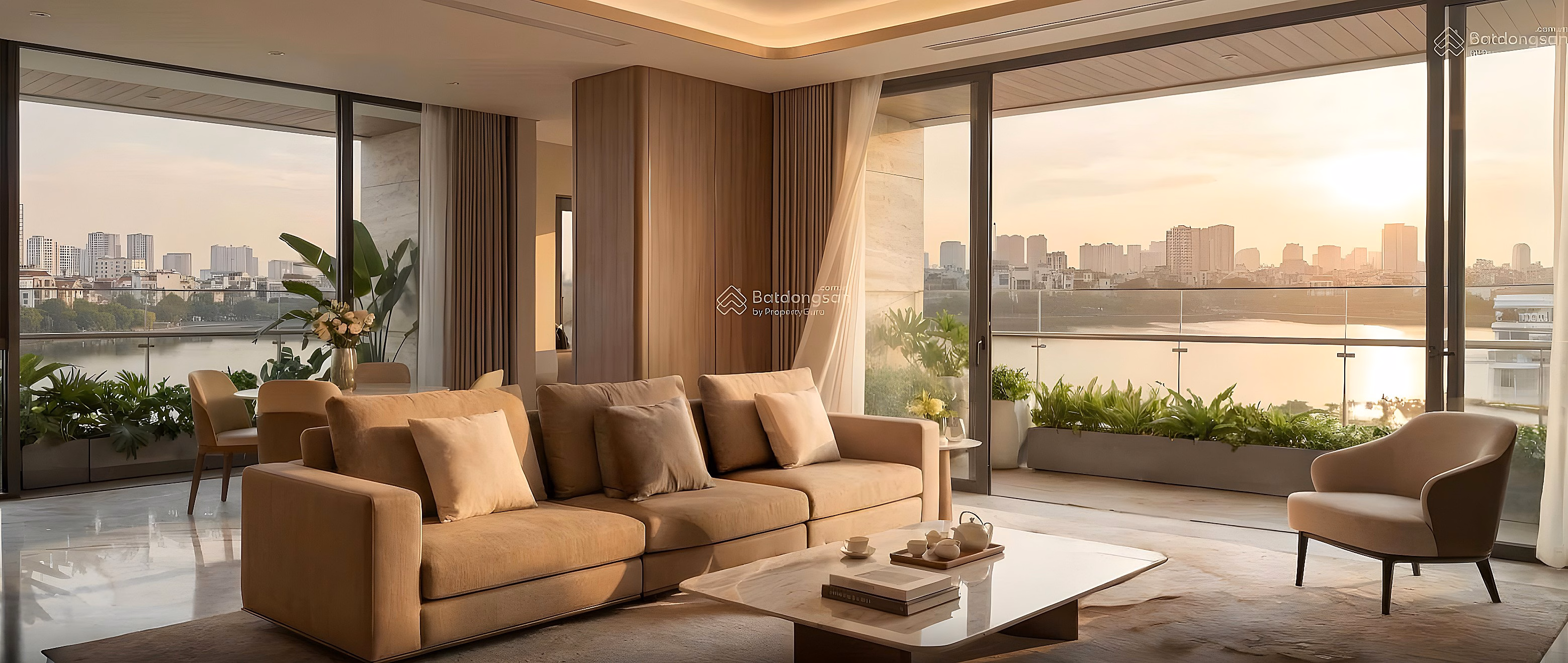 Iconia Mipec To Huu 2-bedroom apartment 75m2 near Me Tri lake only 95 million/m2, open middle floor, high-class furniture