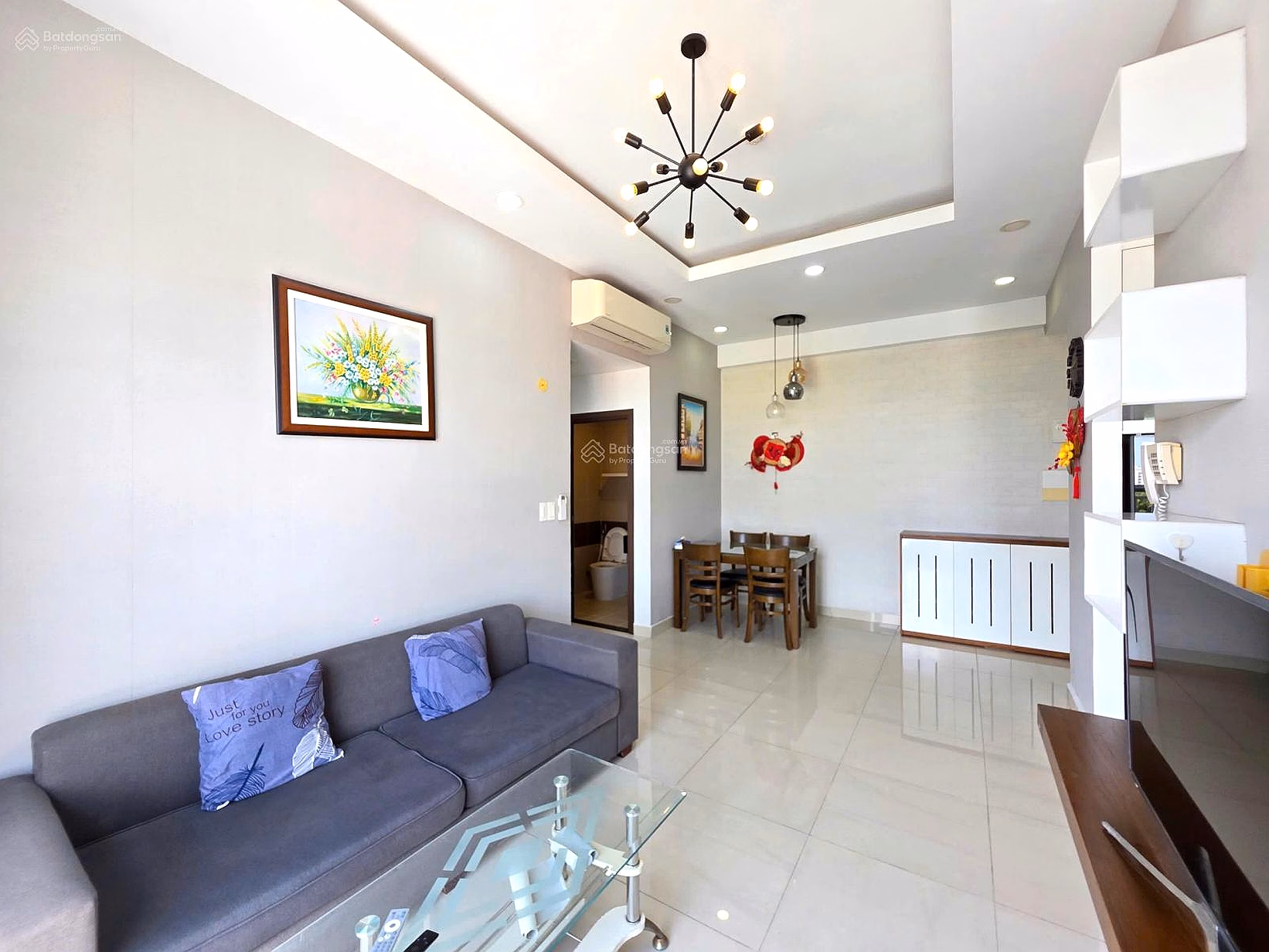 Corner apartment for rent with 2 bedrooms/2 bathrooms, 73m2, open view, internet included - The Botanica