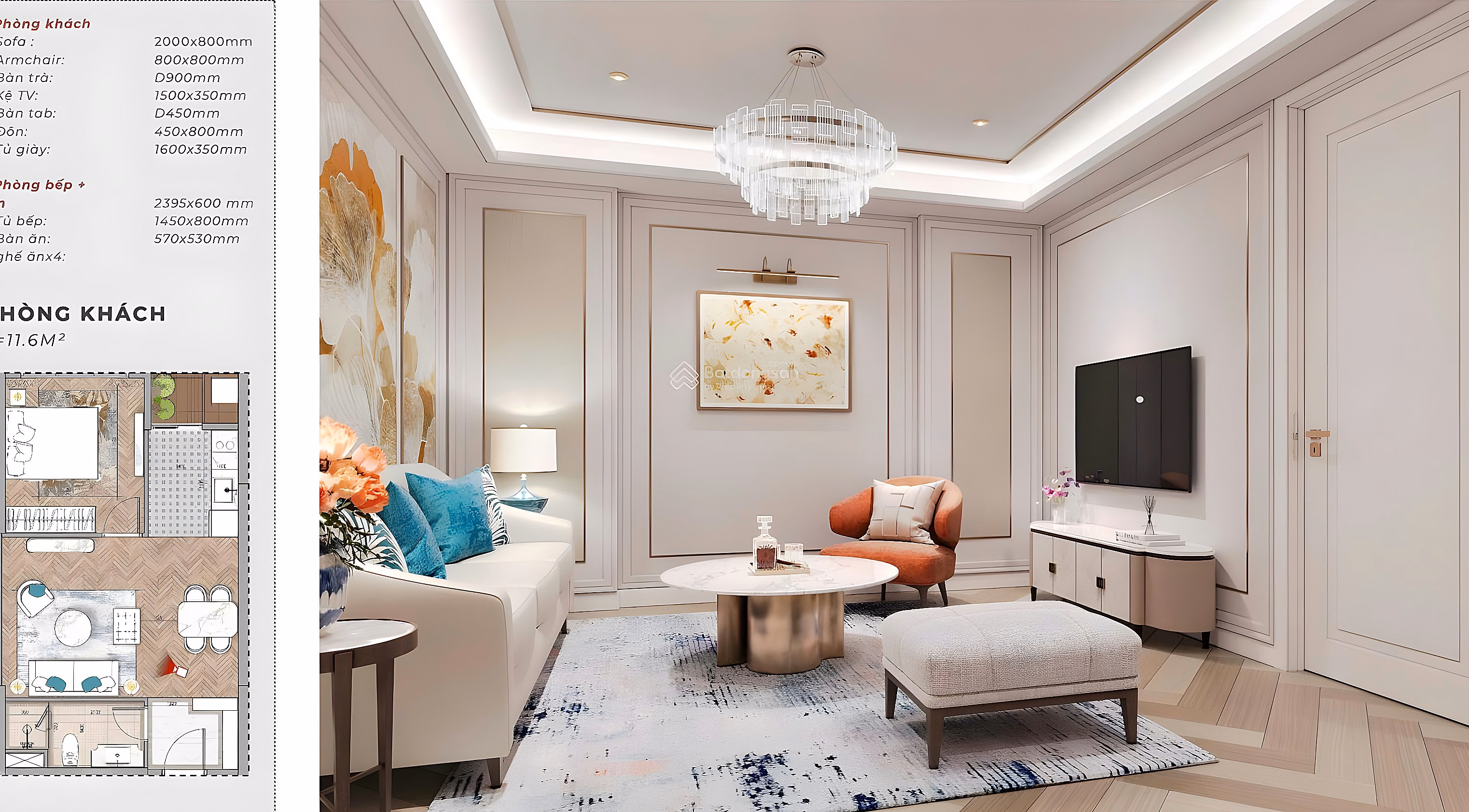 Selling a 1-bedroom, 2-bedroom apartment with super nice view of the square and Han River at Capital Square