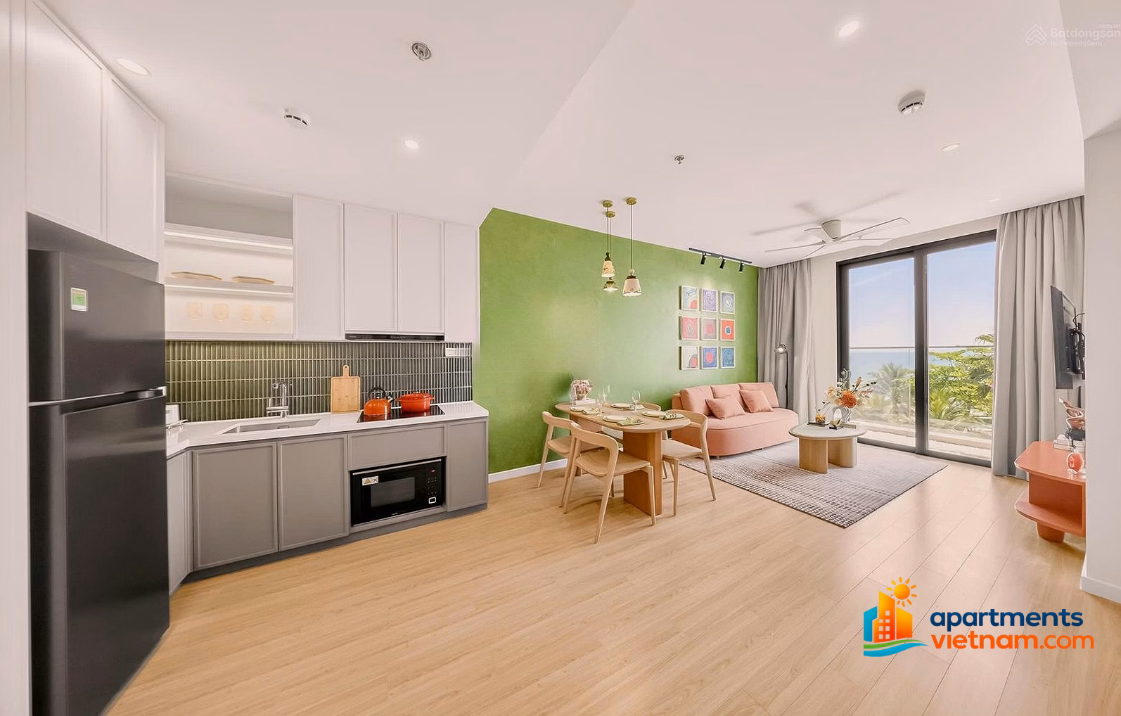 3 bedroom corner apartment CH10 - 105m2 river view, Fireworks VIEW view Charmora City Nha Trang villa only 8,734 billion