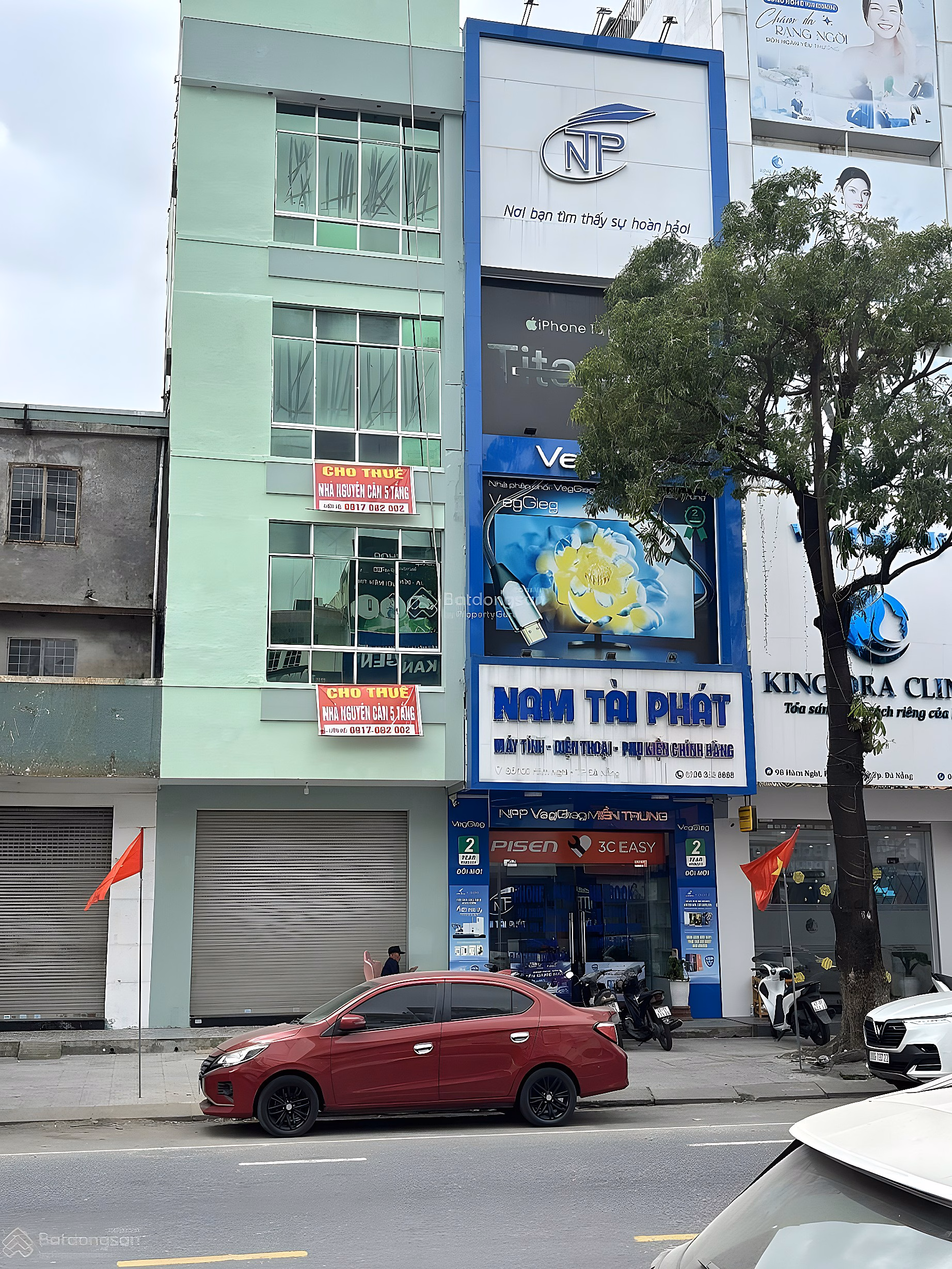 5-storey house for rent in front of Ham Nghi, electronic quarter, Thanh Khe bank. 0886 687 ***