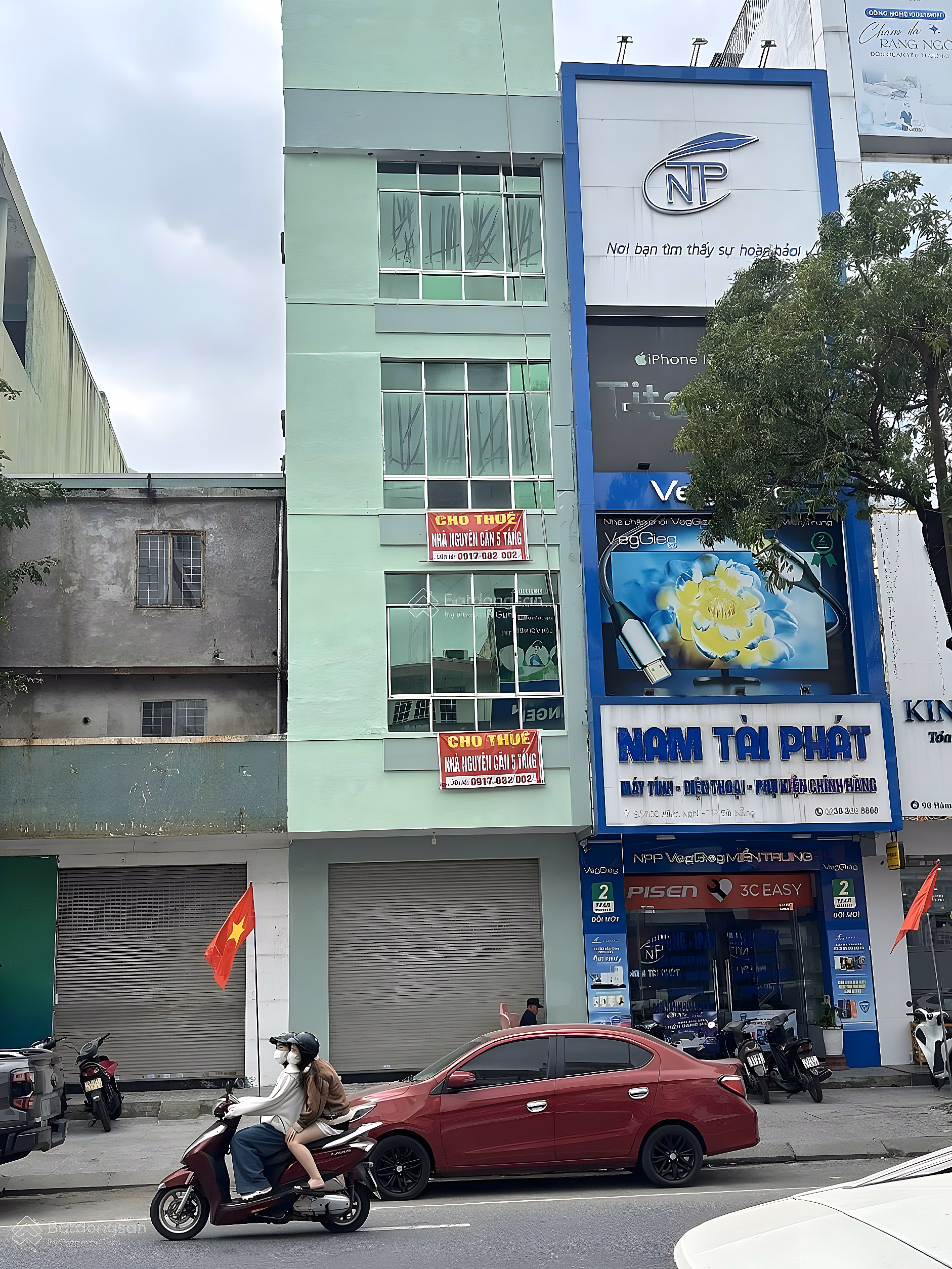 5-storey house for rent in front of Ham Nghi, electronic quarter, Thanh Khe bank. 0886 687 ***