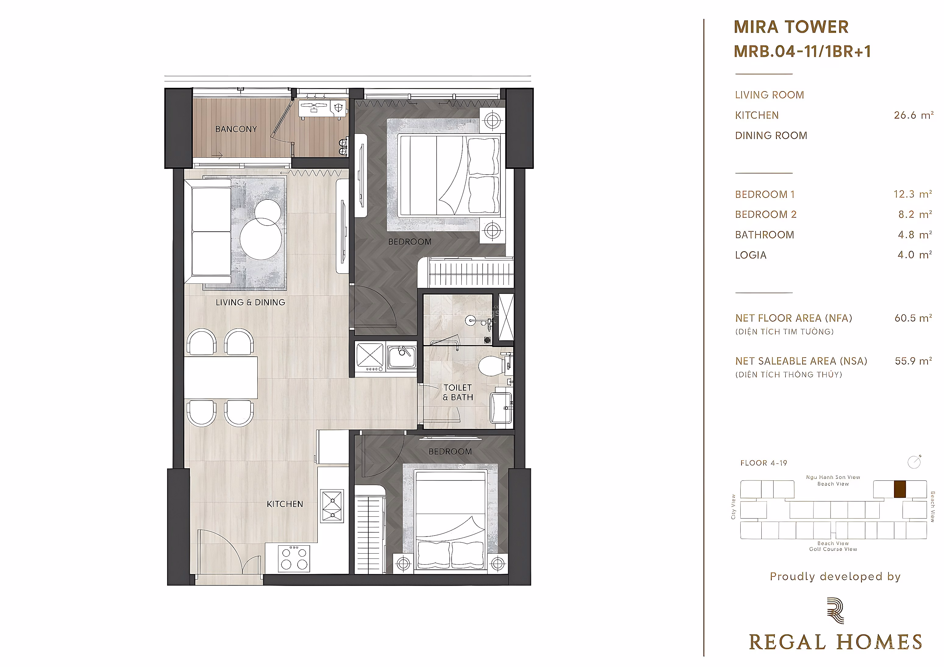 Super cool, just spend 400 million VND to own a 6* apartment at Regal Complex Da Nang