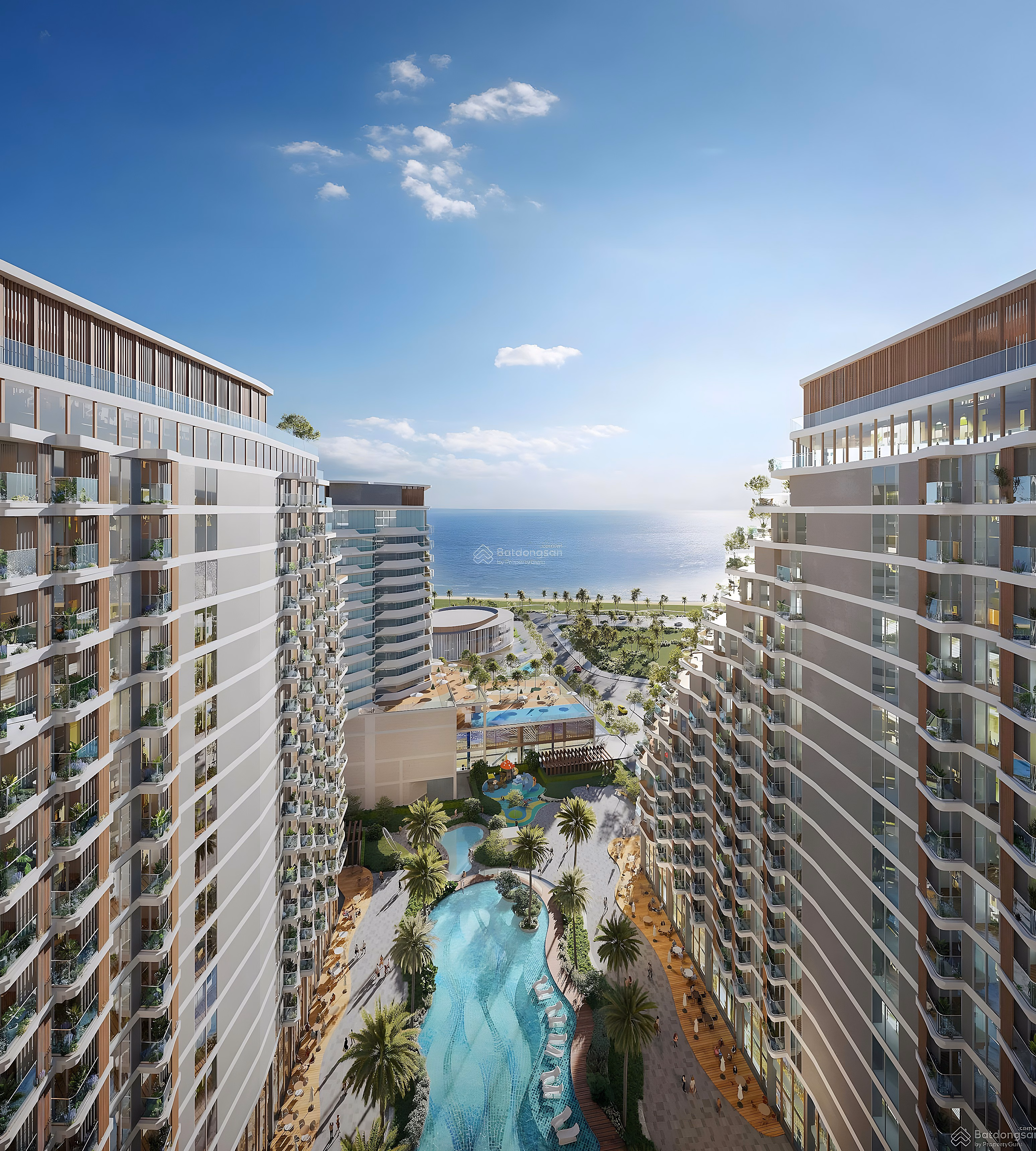 2 bedroom 1 beach apartment facing Southeast, area 53m², price 4 billion VND. Discount up to 18%, long-term red book