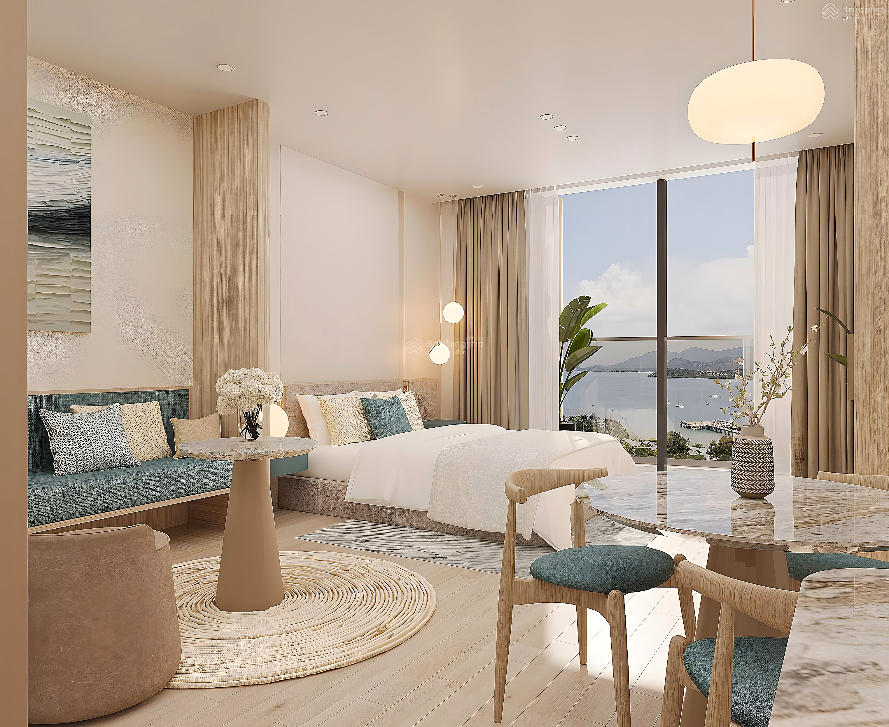 Welcoming APEC 2027 with a beachfront studio apartment, area 28m², facing Southeast at Bai Truong - Phu Quoc