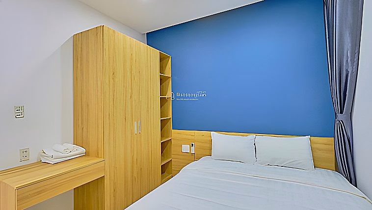 Apartment for rent with 2 bedrooms, 2 bathrooms, airy all day, city park view + sea view, price only 6.5 million