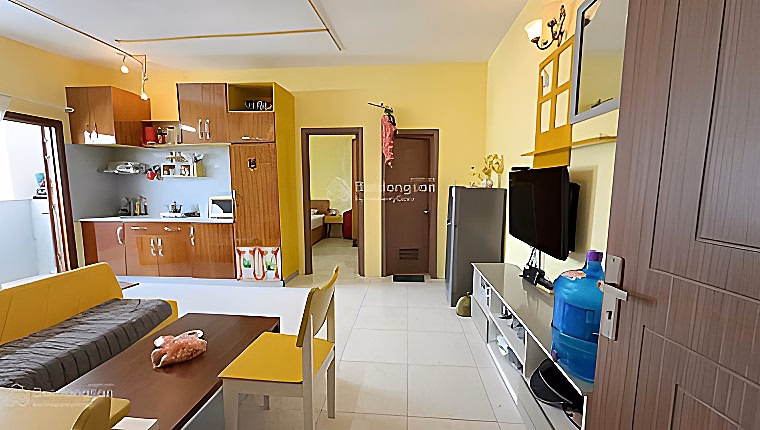 Apartment for rent with 2 bedrooms, 2 bathrooms, airy all day, city park view + sea view, price only 6.5 million