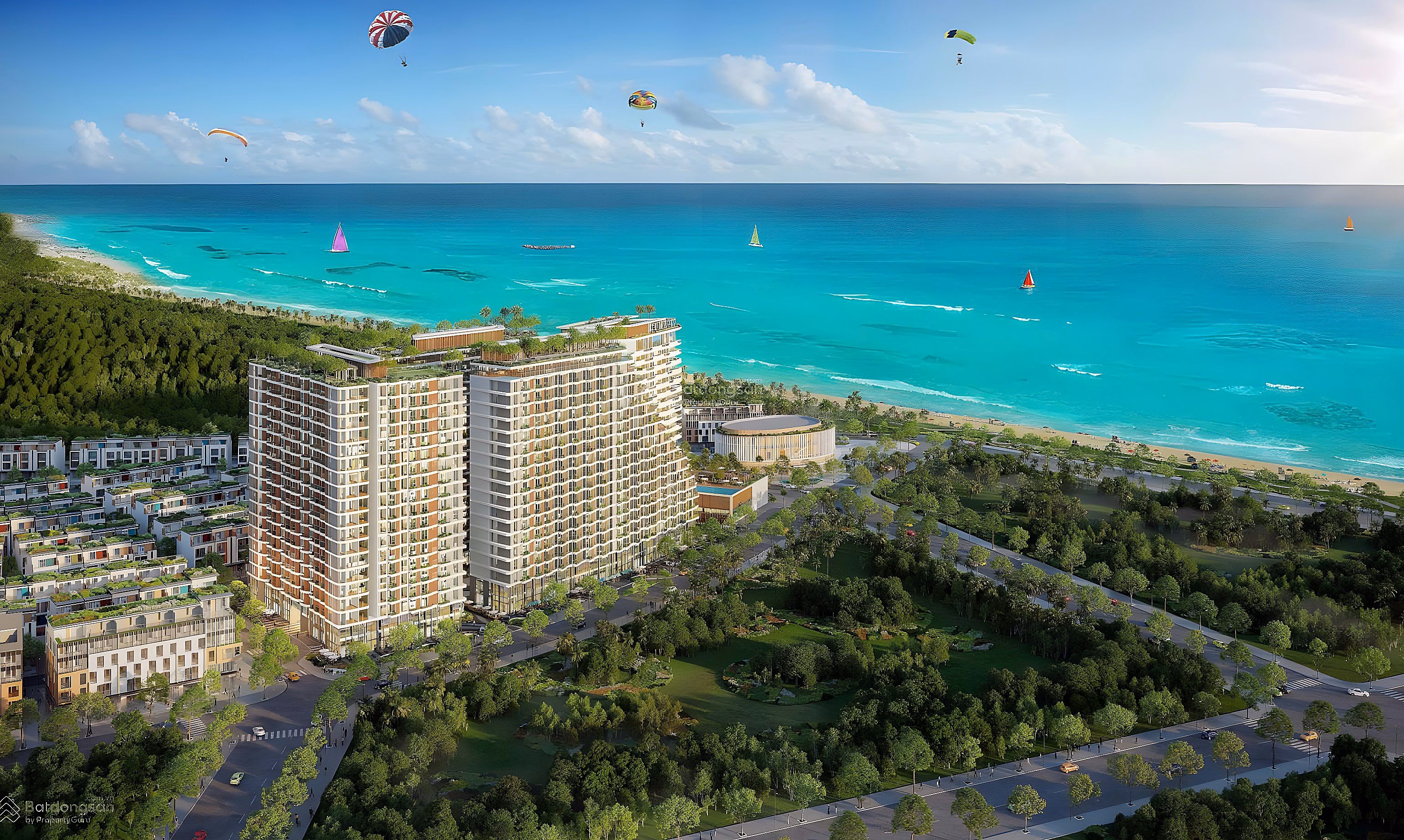 FOR SALE 1BR+ APARTMENT, 44.35m2, SEWARD FACING ON BILLION DOLL Street, DT975 AT TRUONG BEACH, 18% deposit, WITH RED BOOK