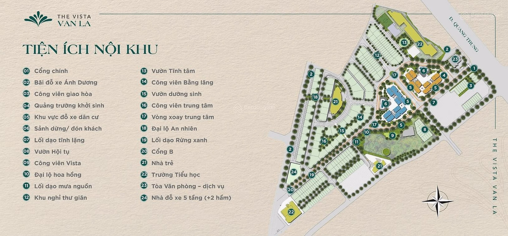 Luxury apartment in the center of Ha Dong district at The Vista Van La 2 bedrooms
