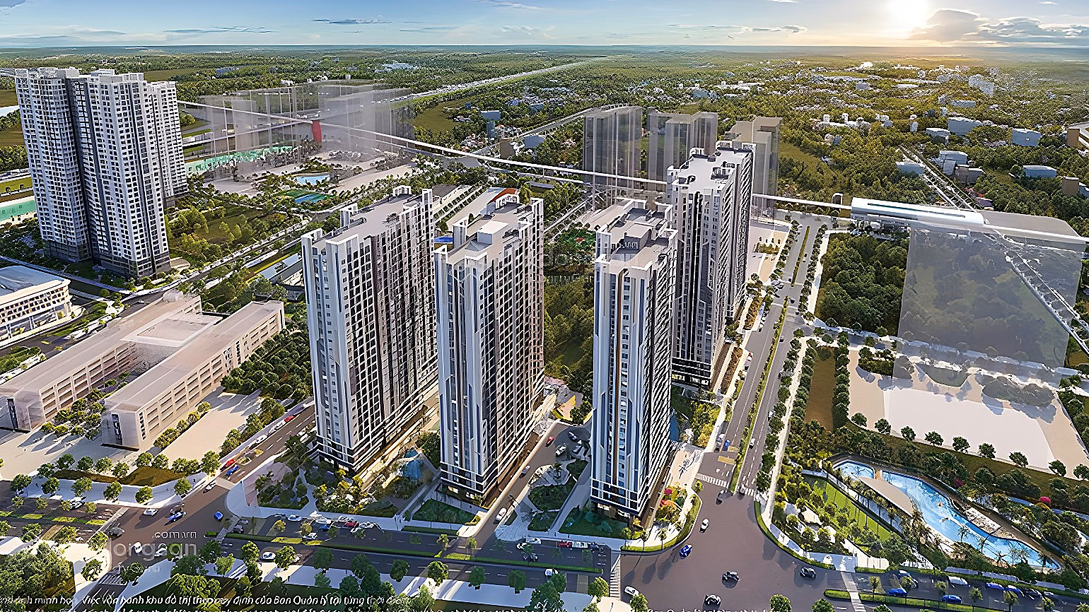 Only 59 million/m2 apartment 79m2 waterfall view, can be designed into 3 bedrooms!