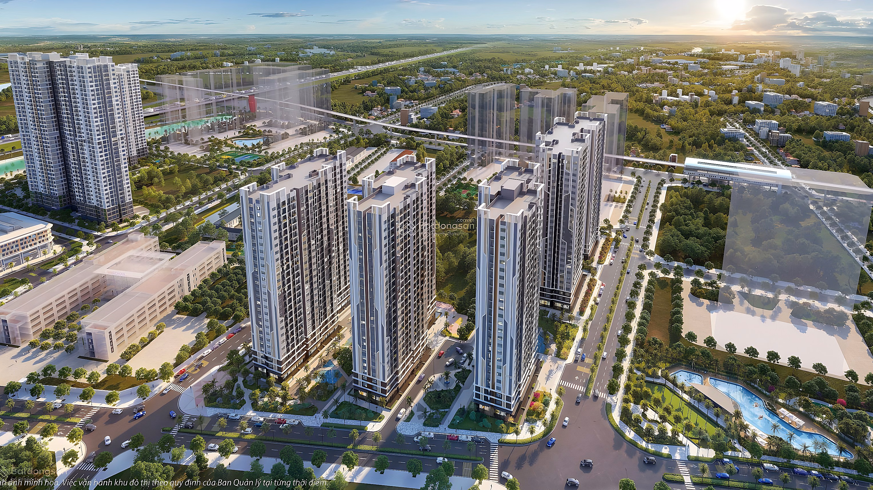 Only 59 million/m2 apartment 79m2 waterfall view, can be designed into 3 bedrooms!