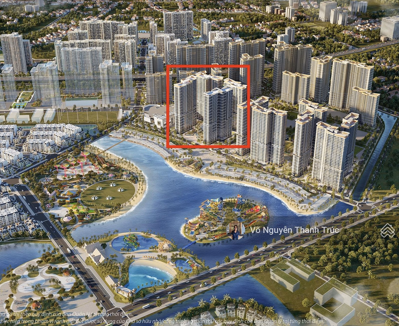 Unique The Opus One 2 bedroom apartment with corner view of 36ha park, good price from only 6 billion