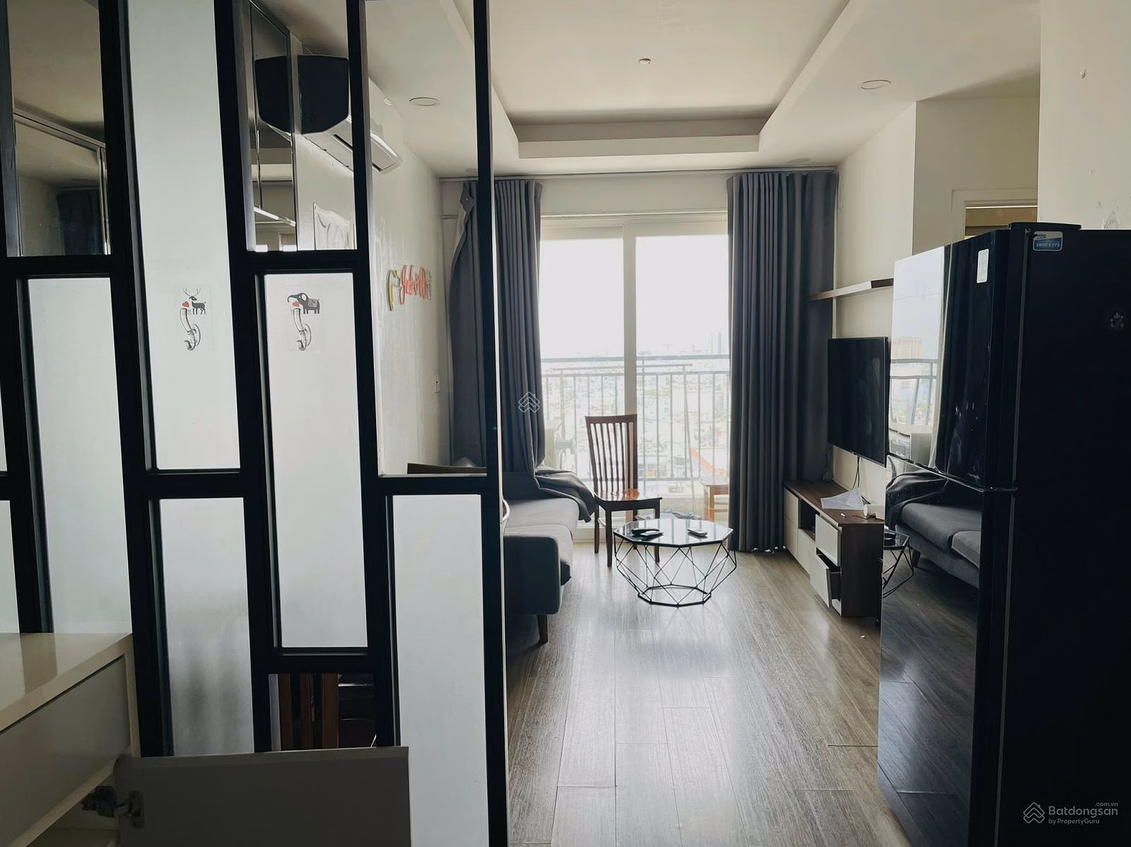 Corner apartment for sale with 2 bedrooms, 2 bathrooms, fully furnished, house with rental contract, Moonlight Park View DS7