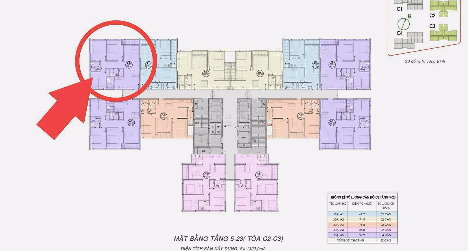 Owner offers to sell corner apartment C4 An Binh Homeland, 75 million/m2, 92.2m2, 3 bedrooms, 2 bathrooms, Southwest, Ha Dong