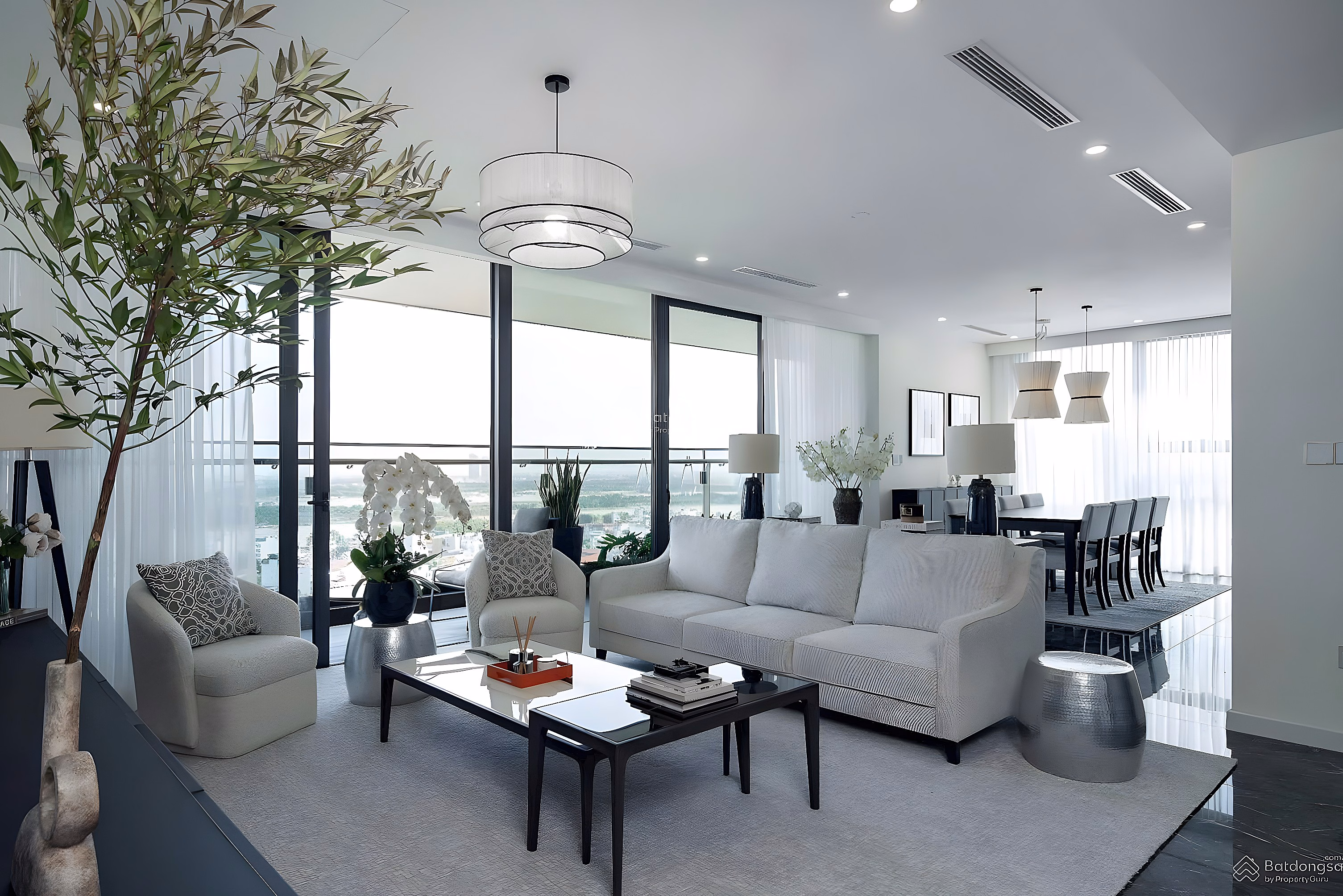 Golden River, luxury apartment for rent 2-3 bedrooms 124-161m2, full furniture, 24-7 house viewing, price 22 million