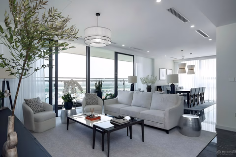 Golden River, luxury apartment for rent 2-3 bedrooms 124-161m2, full furniture, 24-7 house viewing, price 22 million