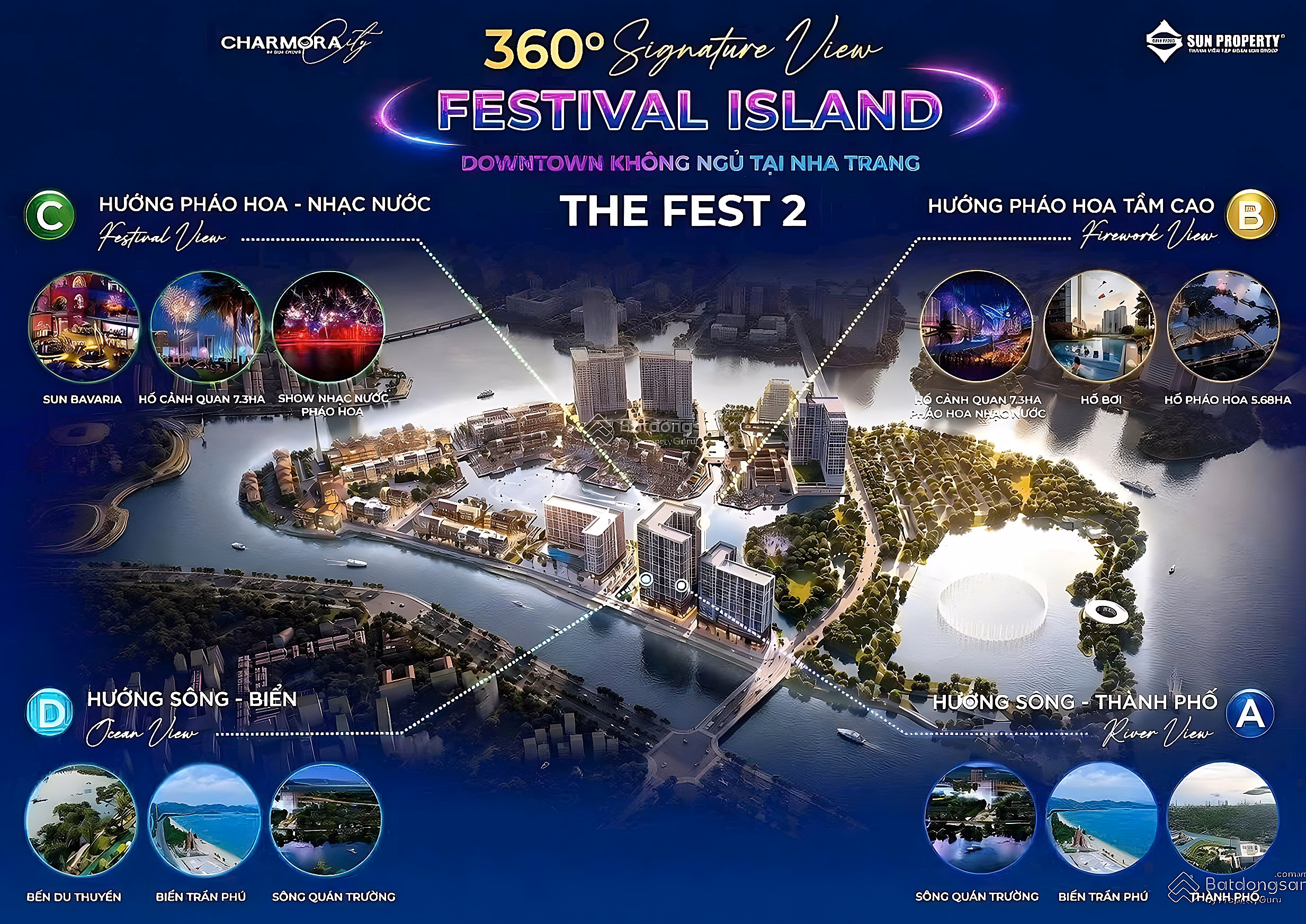 Receive Bookings for The Fest 2 (F2) Charmora City Nha Trang - Phase 1 Original Price Sun Group - Only receive 50 million
