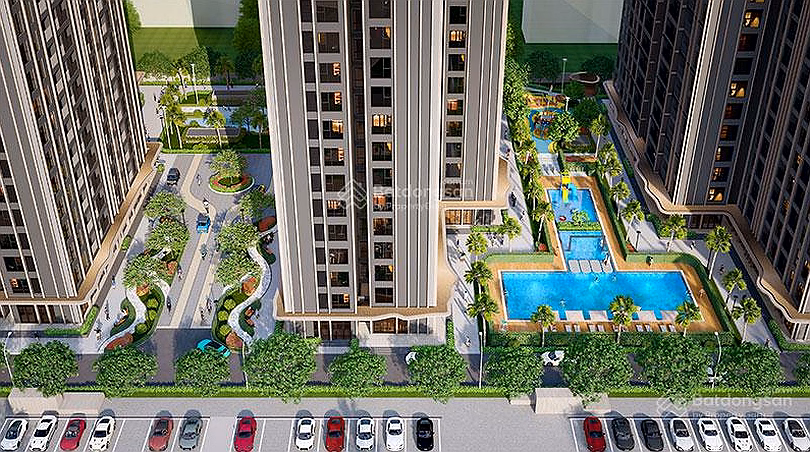 Selling 2-bedroom apartment at The Victoria - Vinhomes Smart City, 5.12 billion, 63m2, area with 2 underground parking lots and floating parking lot