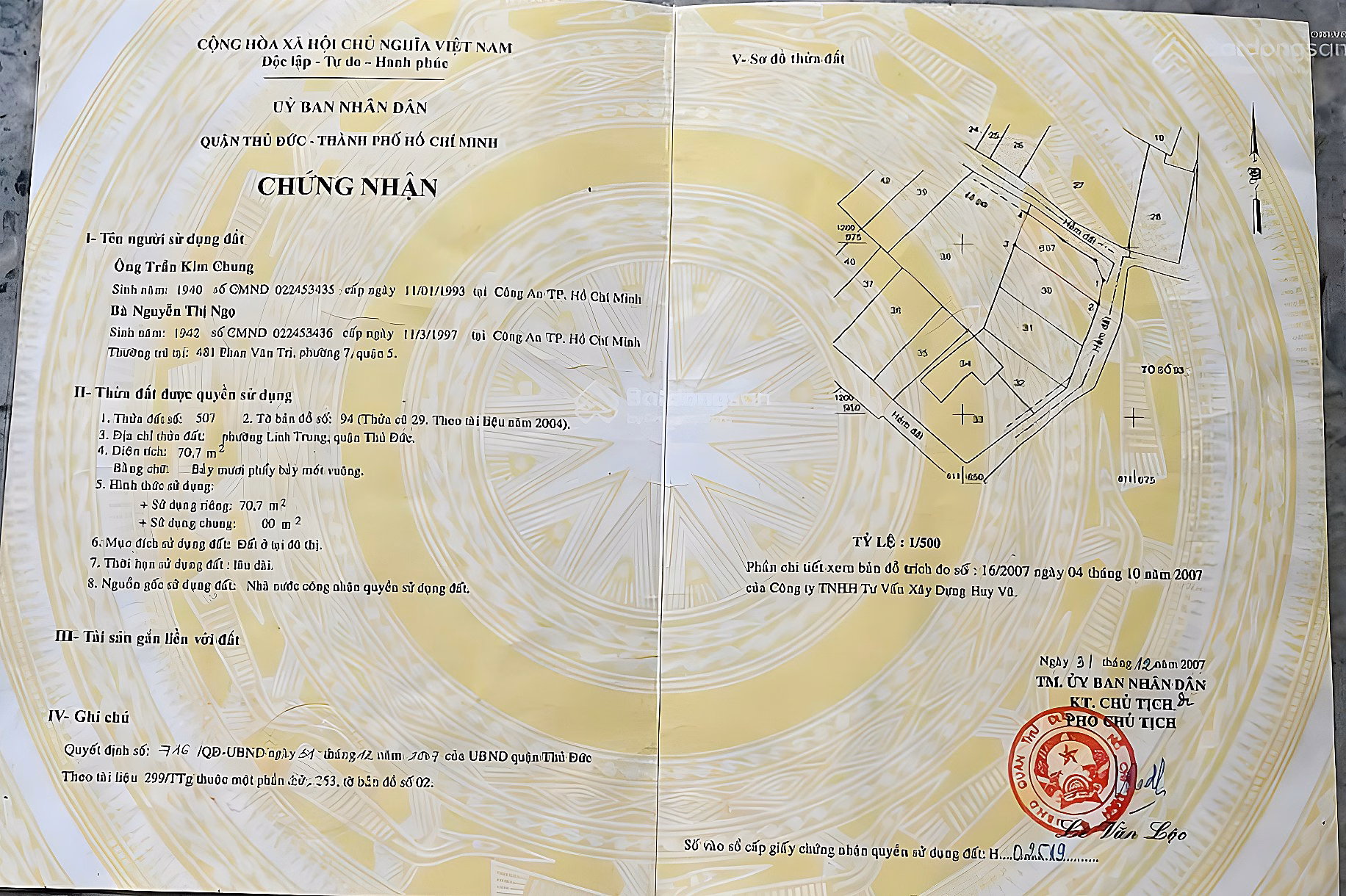 Quick sale of beautiful land plot in Linh Trung (new Linh Xuan), HCM