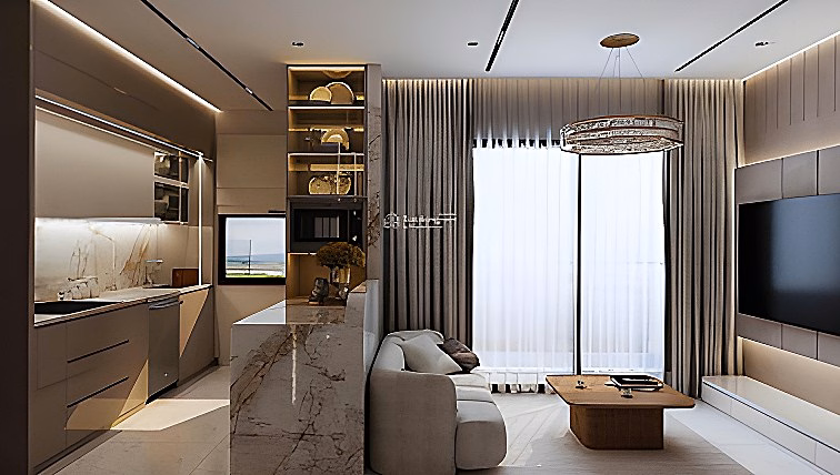 Apartment for sale at Oriental Plaza 685 Au Co, good price for only 2 billion units, area 77m2 - 2 bedrooms - 2 bathrooms - Red book ready