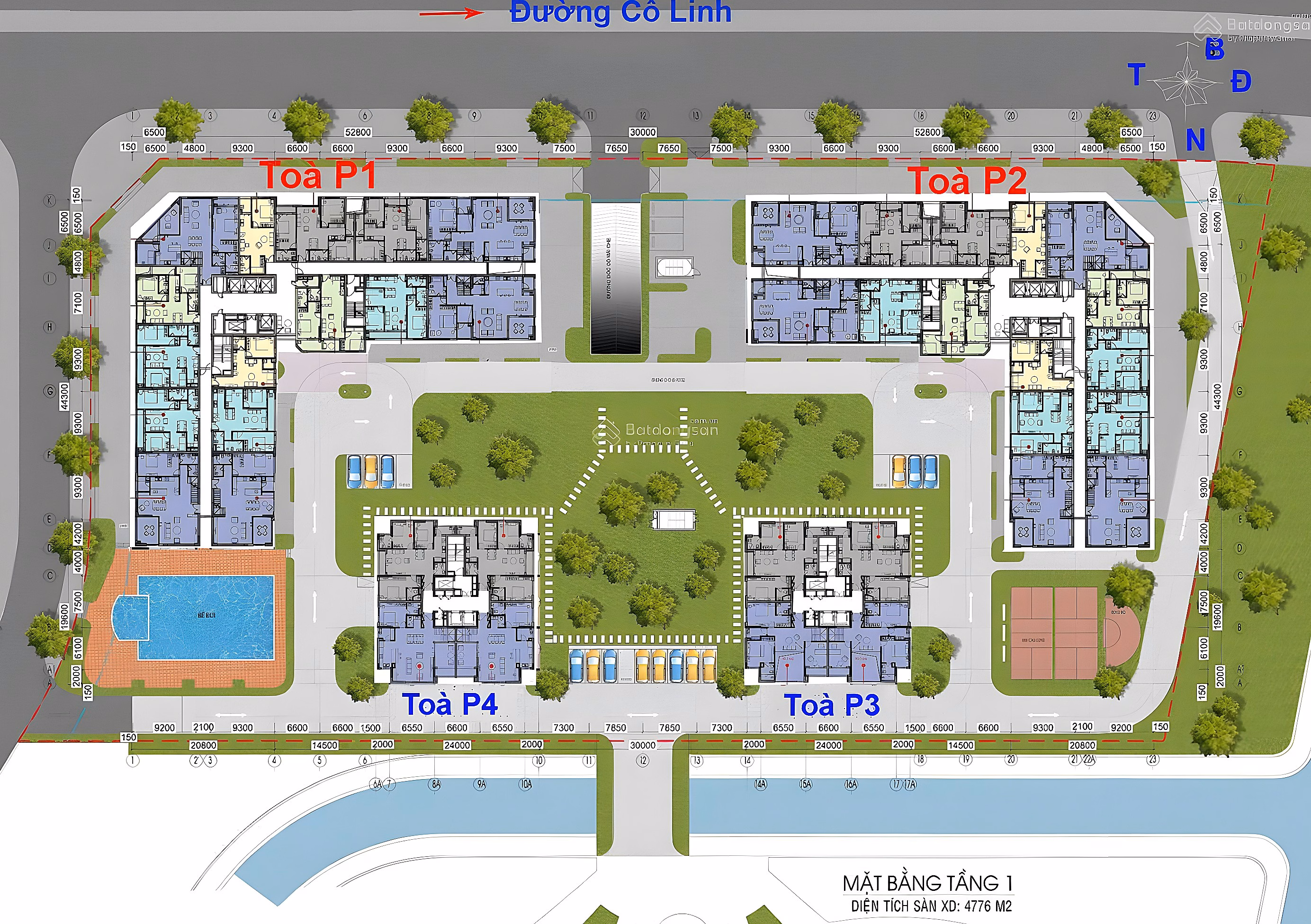 Platinum Long Bien luxury apartment - Co Linh top lifestyle 15 billion, 101m2 3 bedrooms
