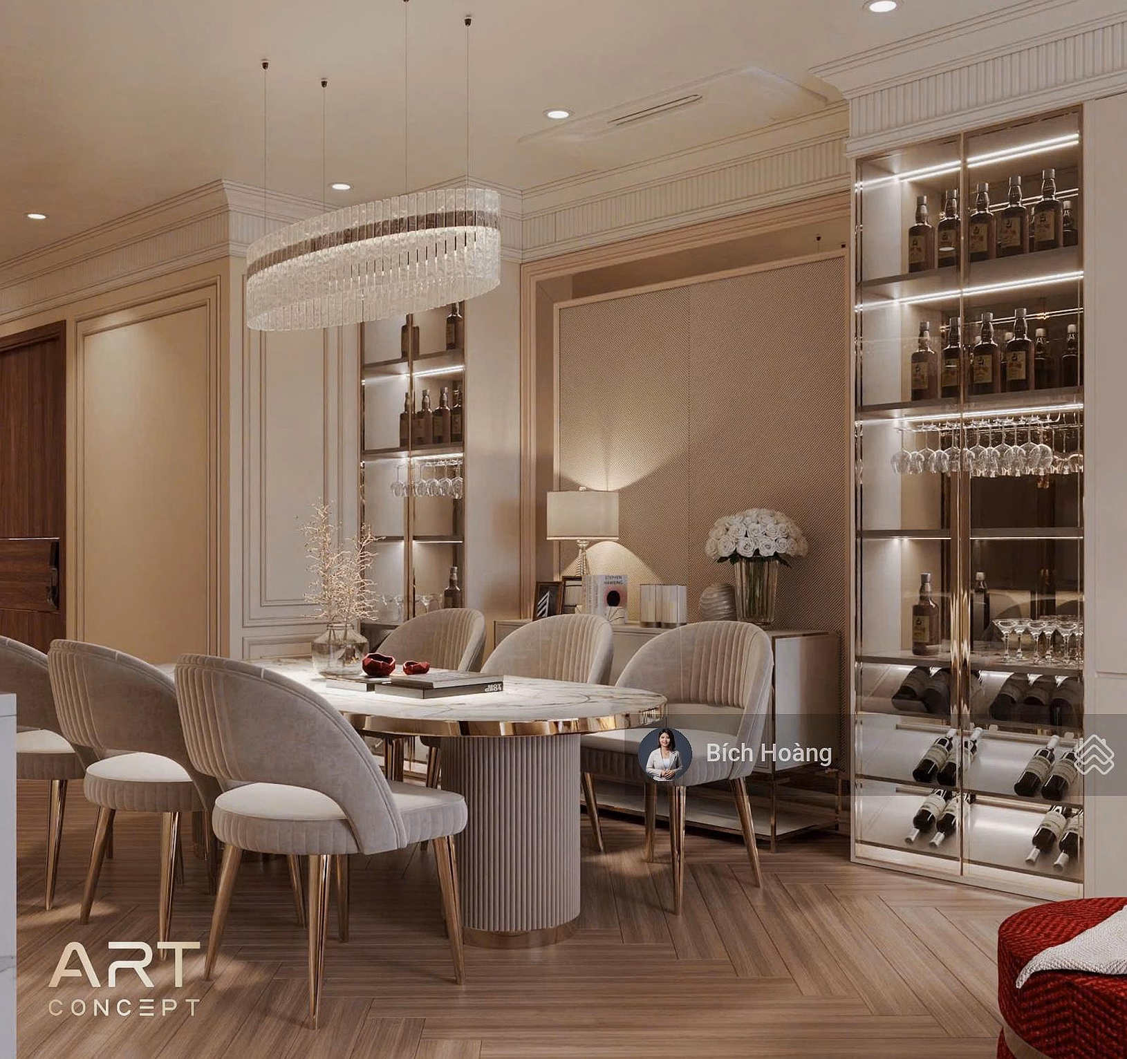 The Crest Residence - Selling fully furnished 3-bedroom apartment