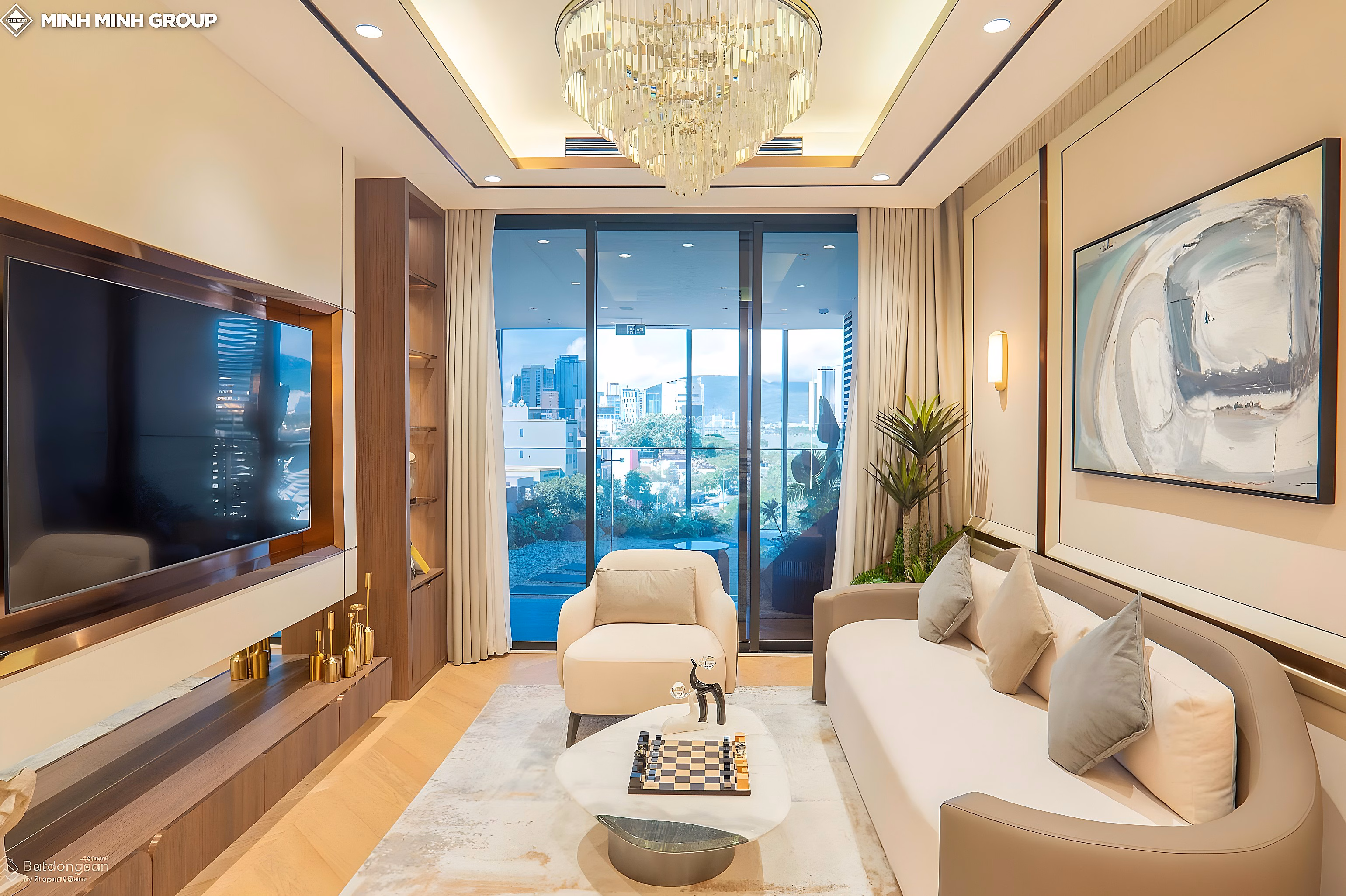 5-star luxury apartment right at Dragon Bridge - balcony with beautiful fireworks view and sea view