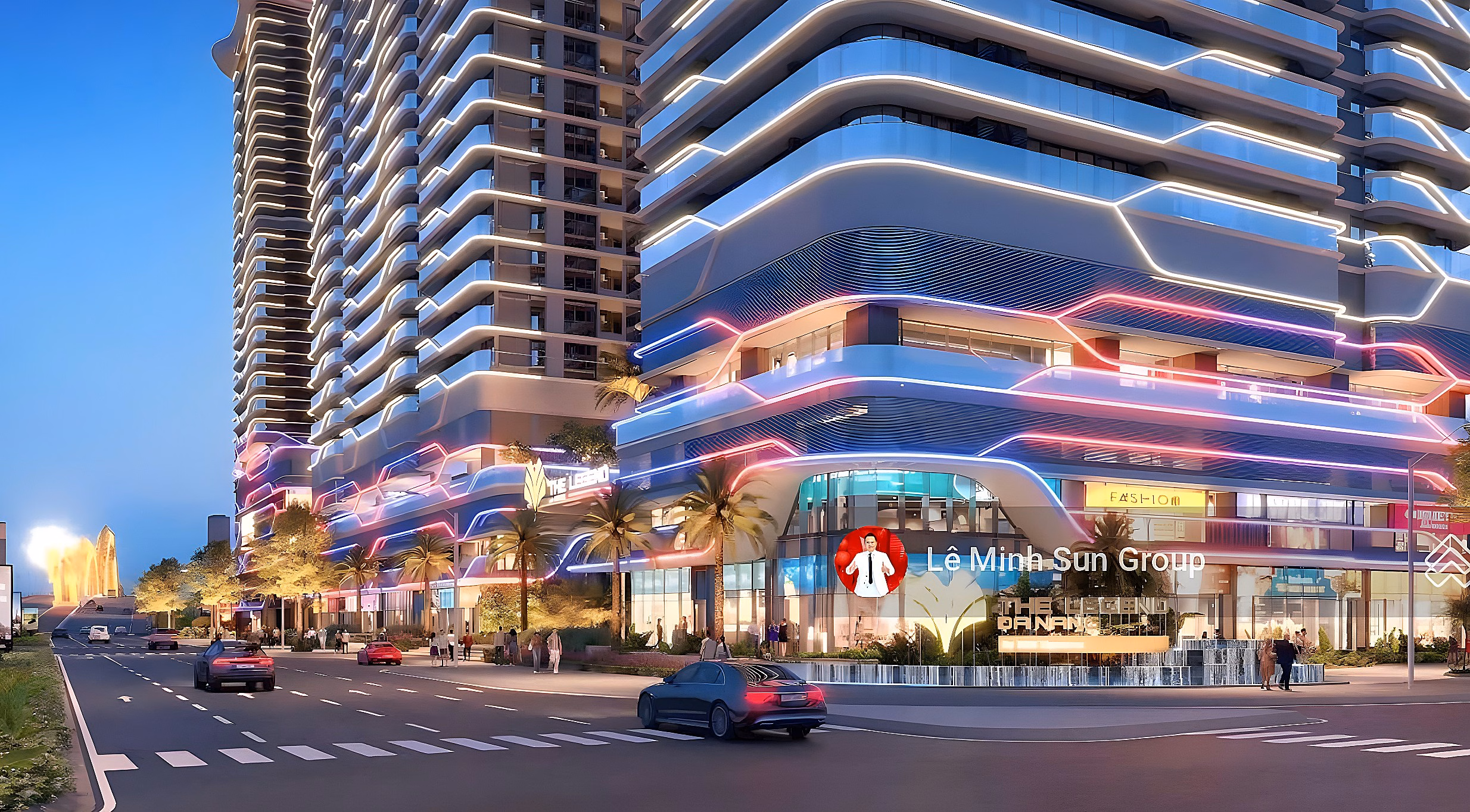 5-star luxury apartment right at Dragon Bridge - balcony with beautiful fireworks view and sea view